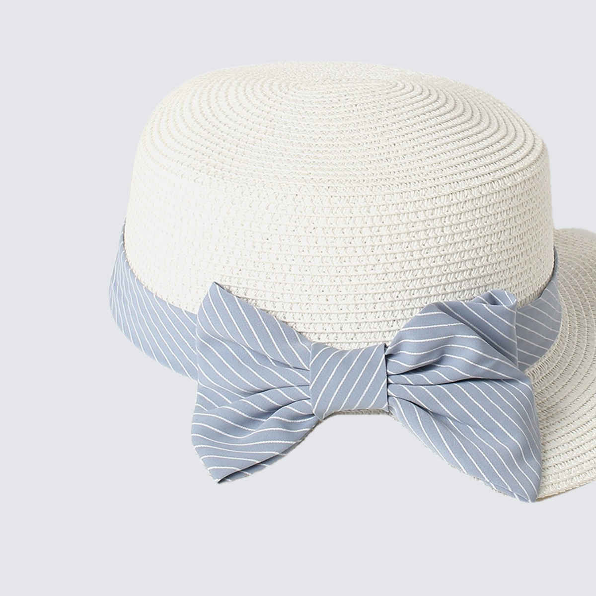 Haute Sauce Women's Textured Polyester Sun Hat | White - One Size