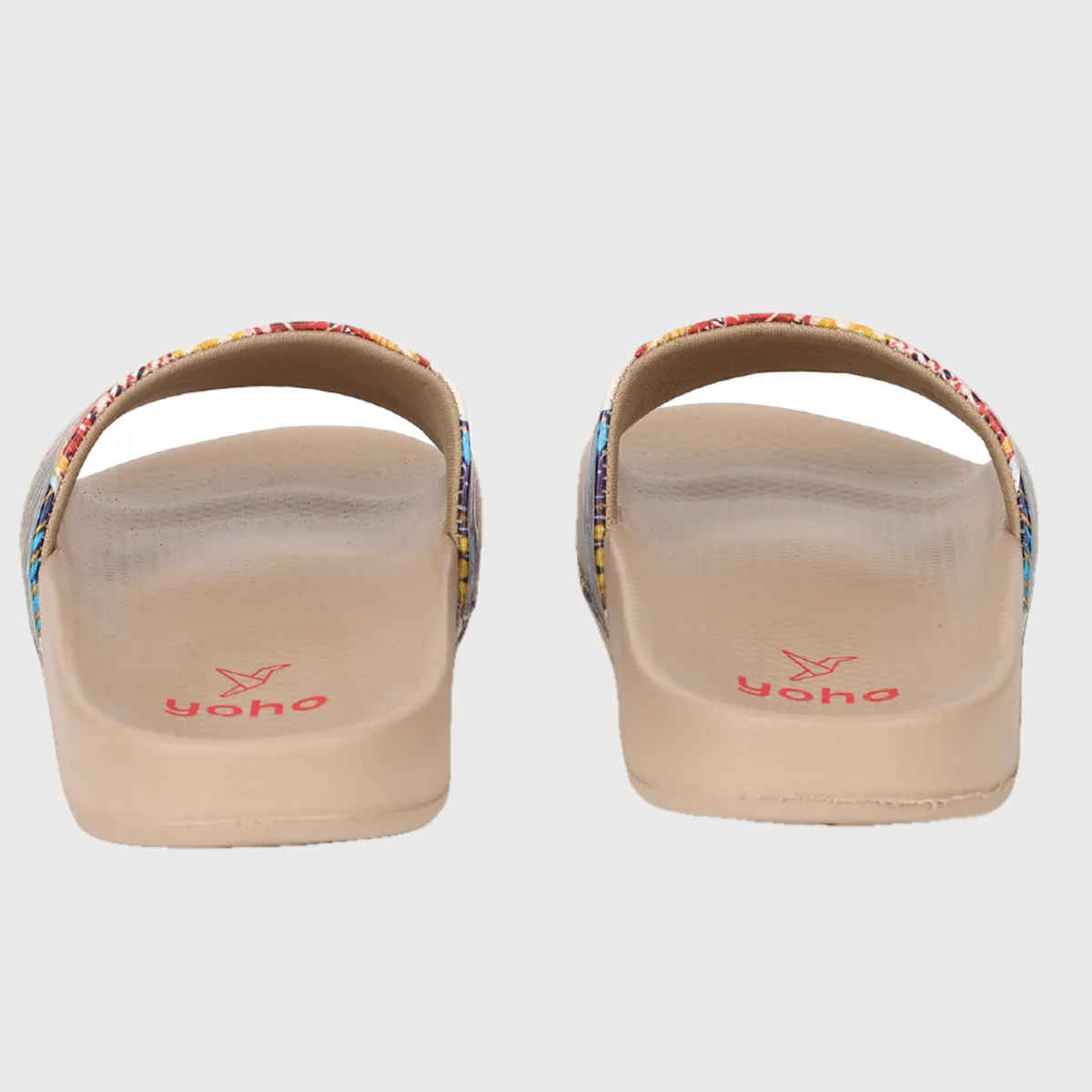 Yoho Women Sliders Tropica | Cream | UK 5