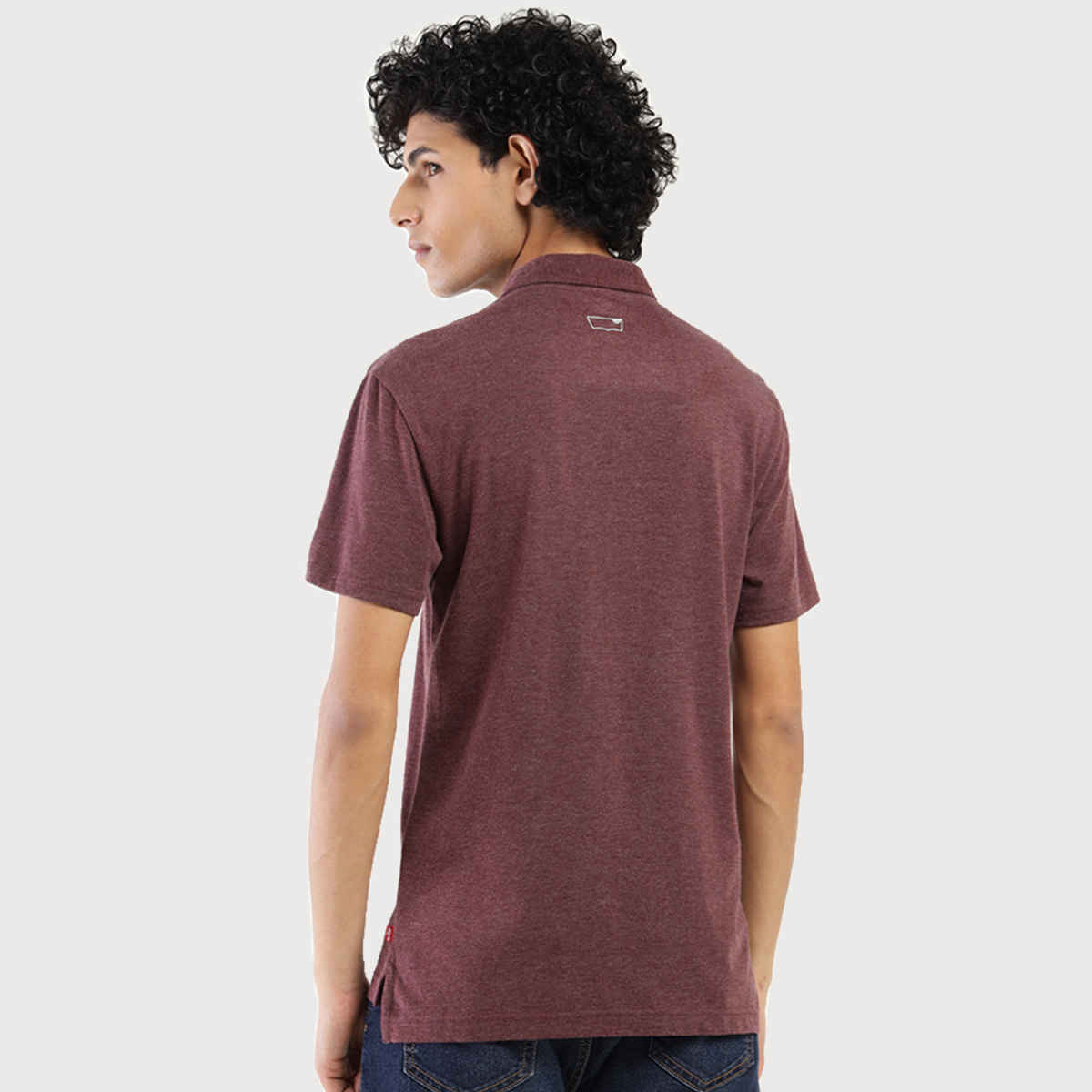 Levi's Men's Poly Cotton Polo T-shirt | Wine - S