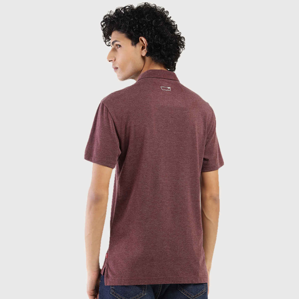 Levi's Men's Poly Cotton Polo T-shirt | Wine - M