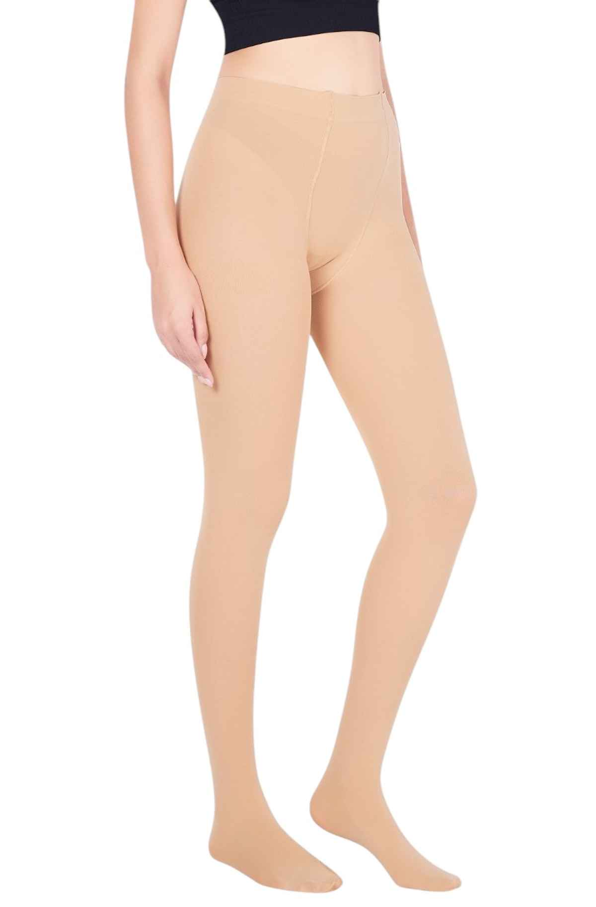 PLUMBURY Women's Strechable High Waist Pantyhose Opaque Stocking Tights