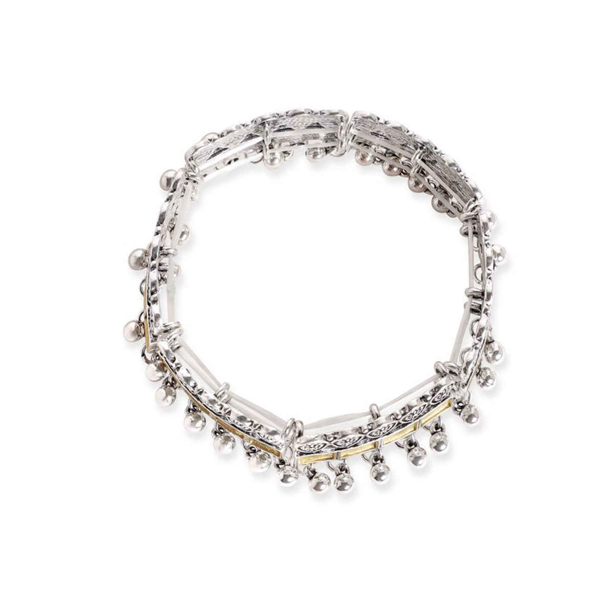 Rubans Silver Plated Ring Bracelet