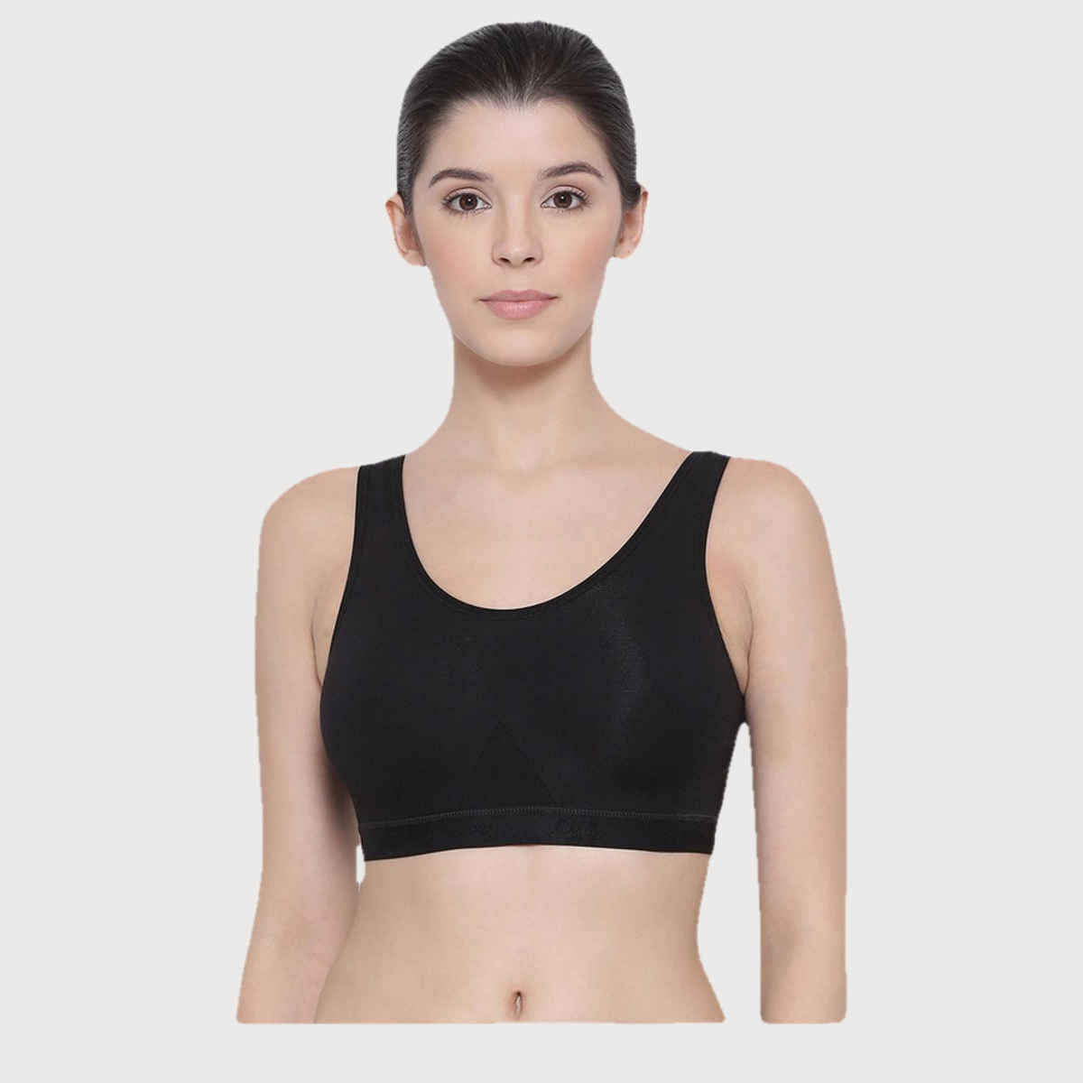 Lyra Women's Sports Bra Non-Padded | Black - 32B