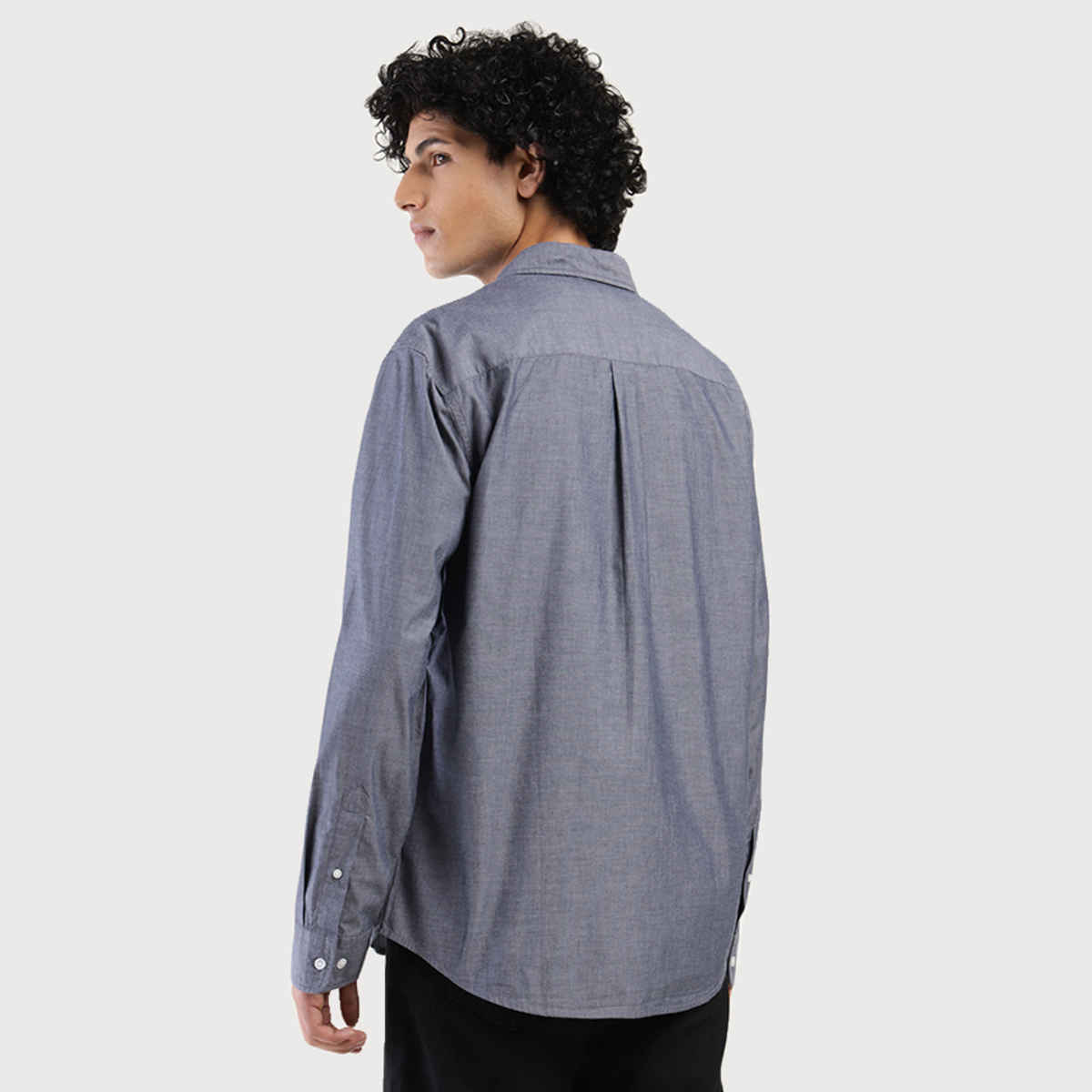 Levi's Men's 100% BCI Cotton Chambray Shirt | Light Grey - L