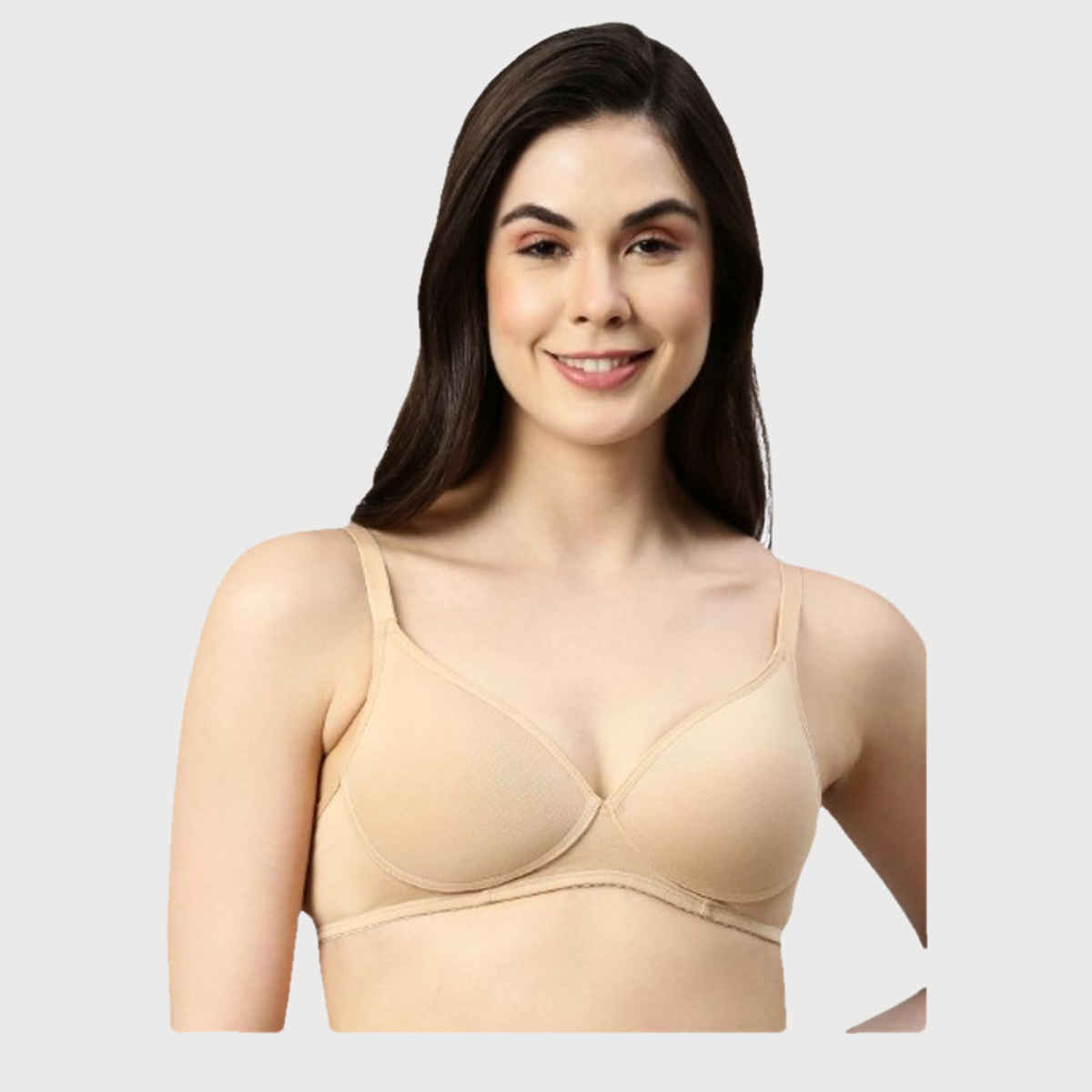 Enamor Women's A039 Perfect Coverage Cotton T-shirt Bra|Padded|Wirefree | Skin-34C