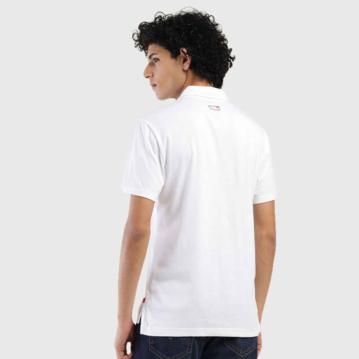 Levi's Men's Poly Cotton Polo T-shirt | White - M