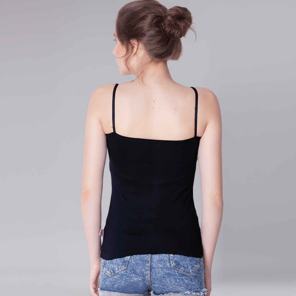 Dollar Missy Women's Combed Cotton Camisole | Pack Of 2 - Black - XL