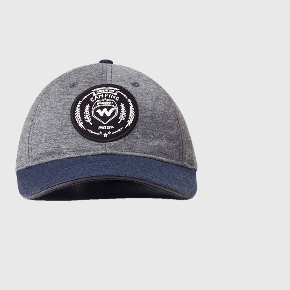 Wildcraft Unisex Graphic Polyester Baseball Cap | Blue and Grey - Free Size