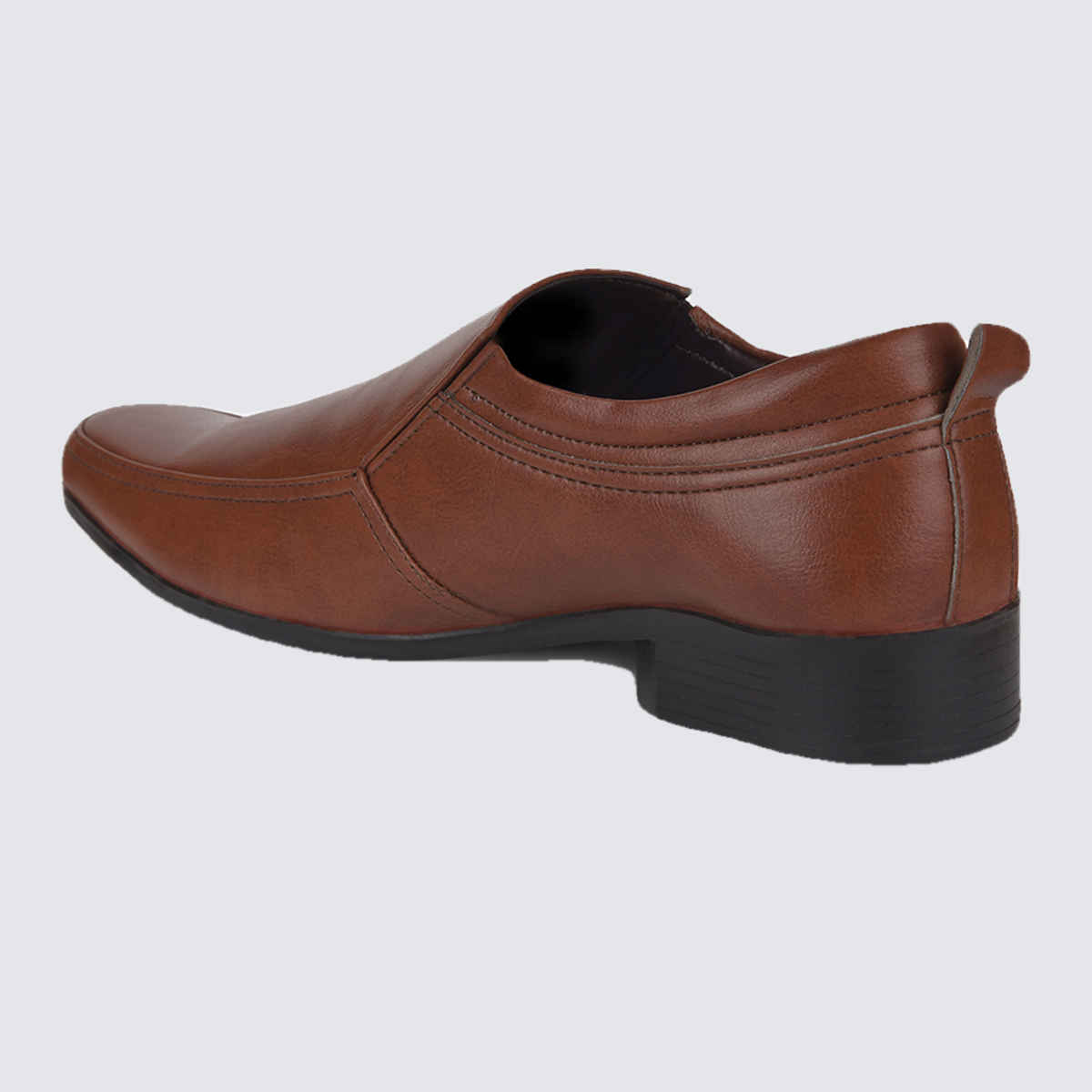 Bata Men's Slip-On Formal Shoes | Tan - UK 7