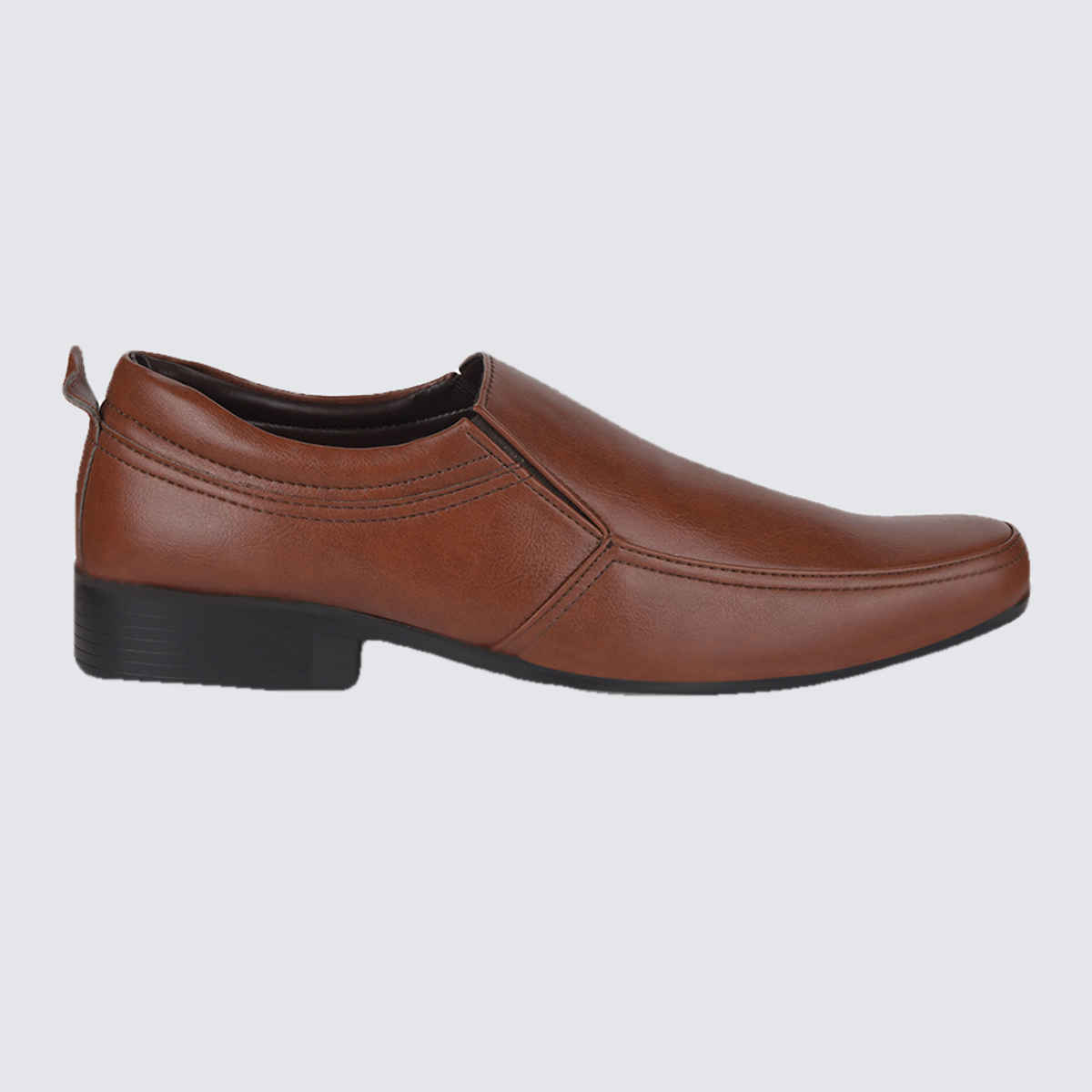 Bata Men's Slip-On Formal Shoes | Tan - UK 7