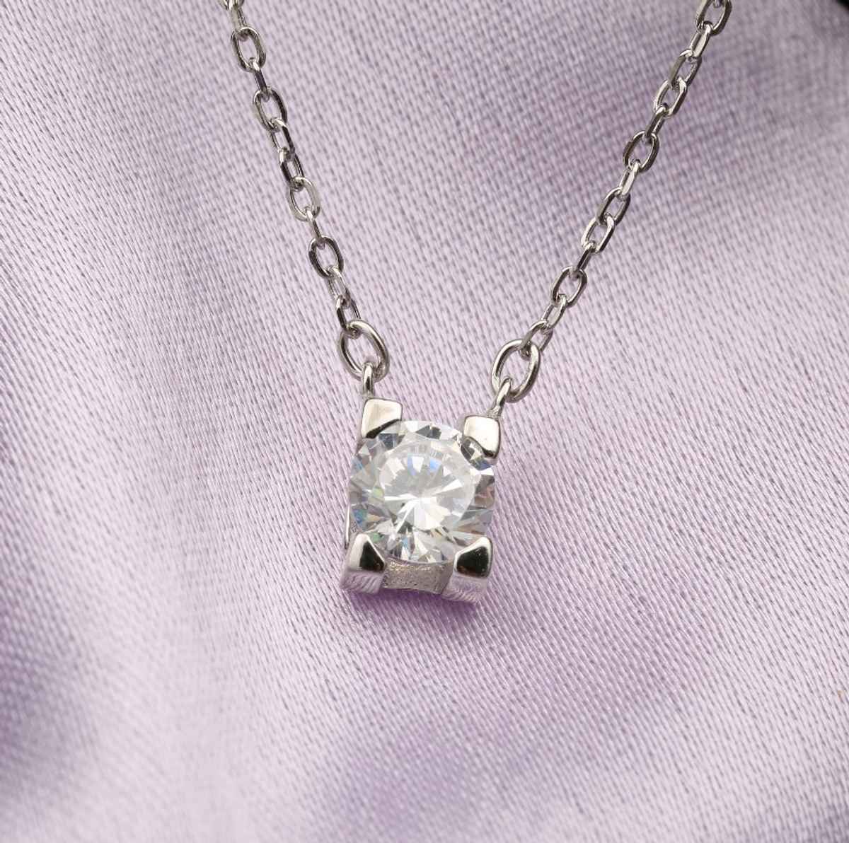 Silverfiire Sterling Silver 16Inch Dazzel Necklace