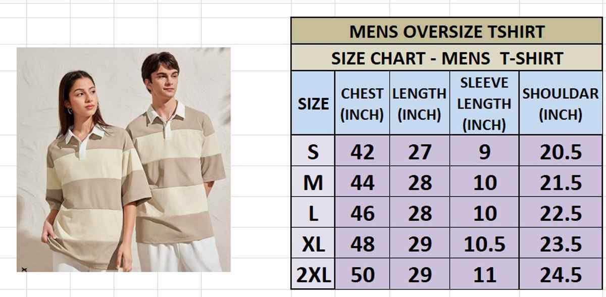 OUTLAWS Men's 100% Cotton Oversized T-Shirt | Half Sleeves | Round Neck | Blue - L
