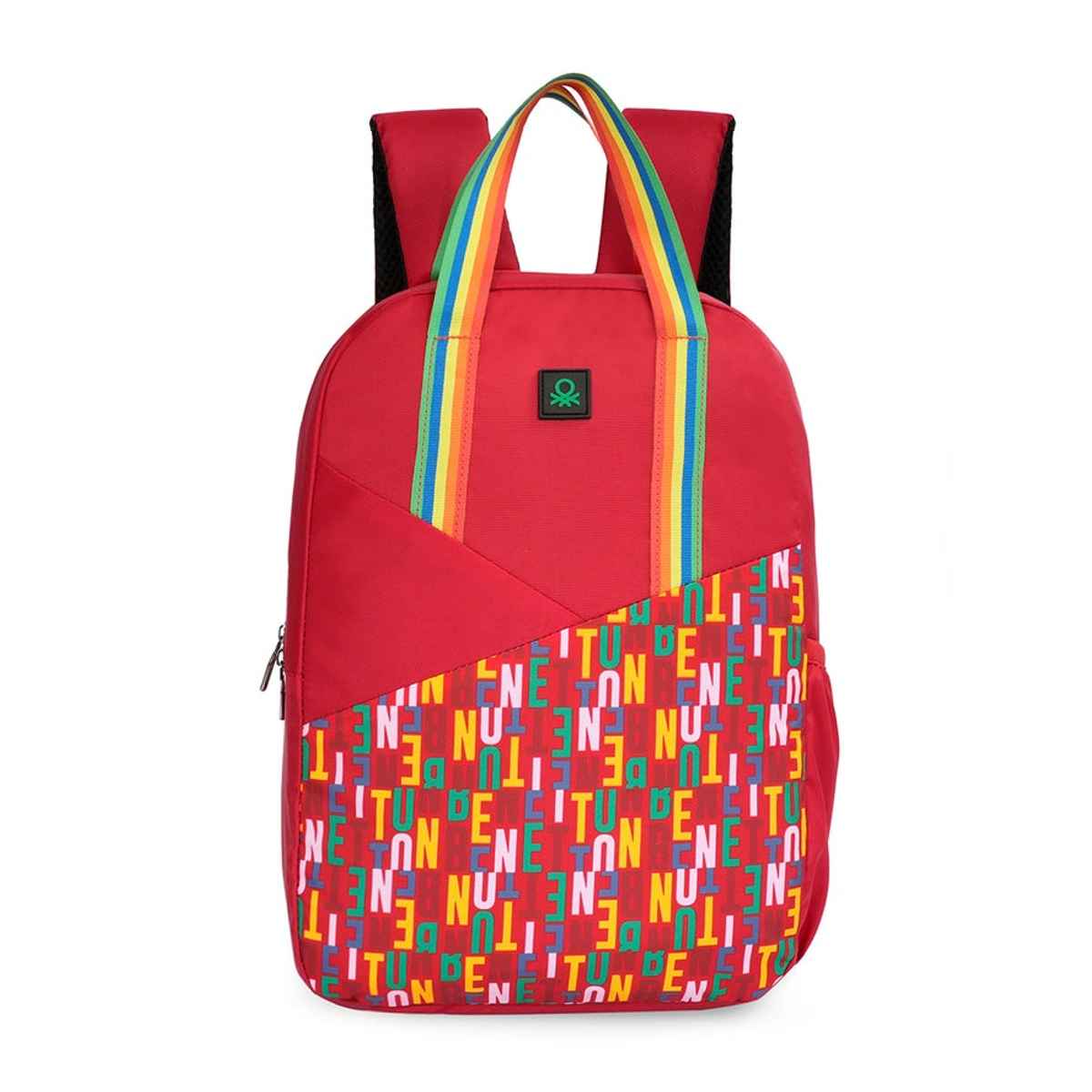 United Colors Of Benetton Unisex Polyester 12 L Backpack | Red - M