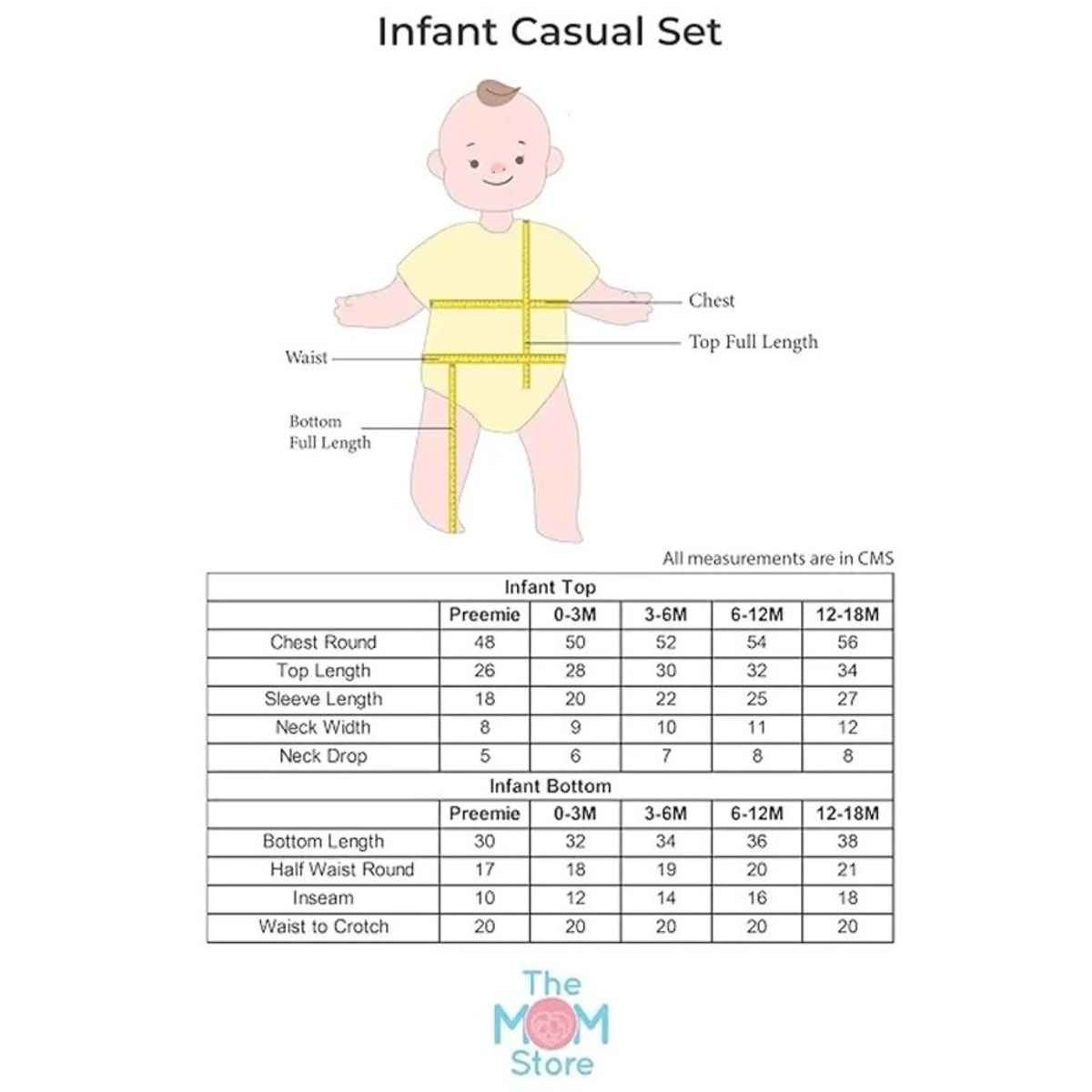 The Mom Store Infant Pastel Pink Set | Ips-Nt-Pstp | Pink | 0-3 Months