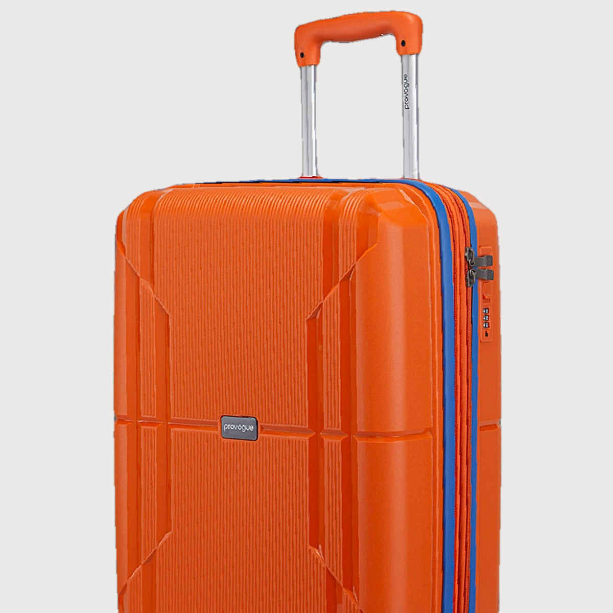 Provogue Lumina Hard-Sided PP Cabin Luggage Trolley Bag | Burnt Orange - 55 cm