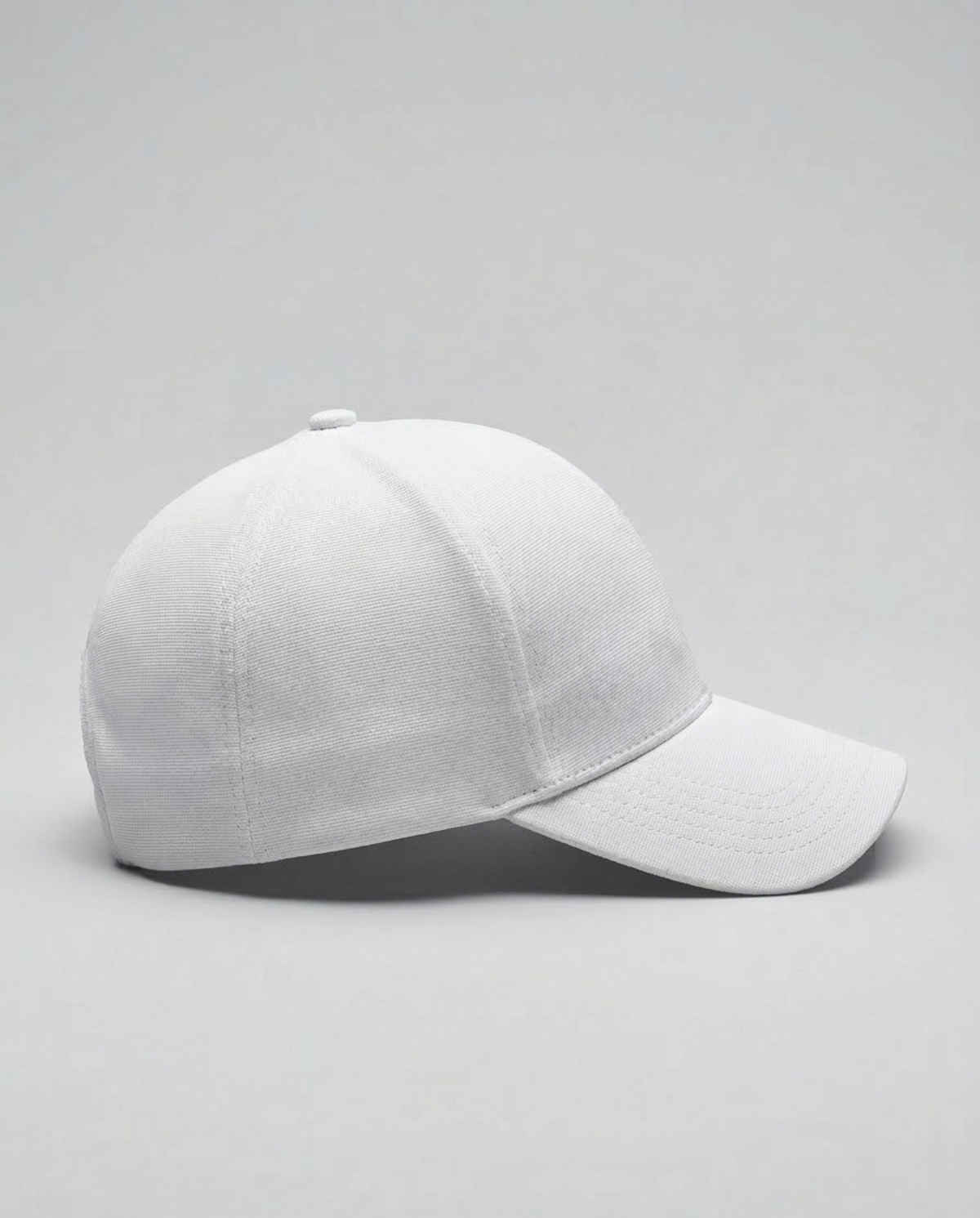 Blynk Unisex Solid Color Baseball Cap with Adjuable Back | White