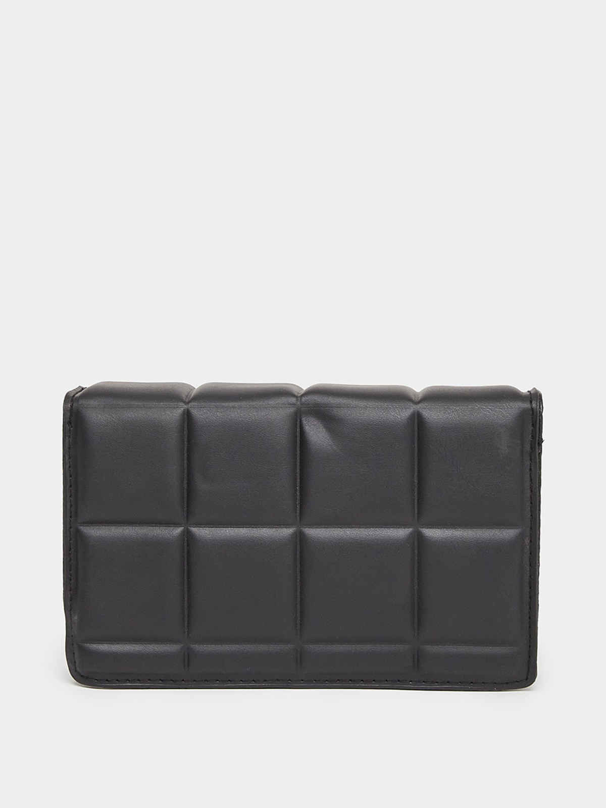 Styli Women's Plain Quilted Shoulder Bag | Black