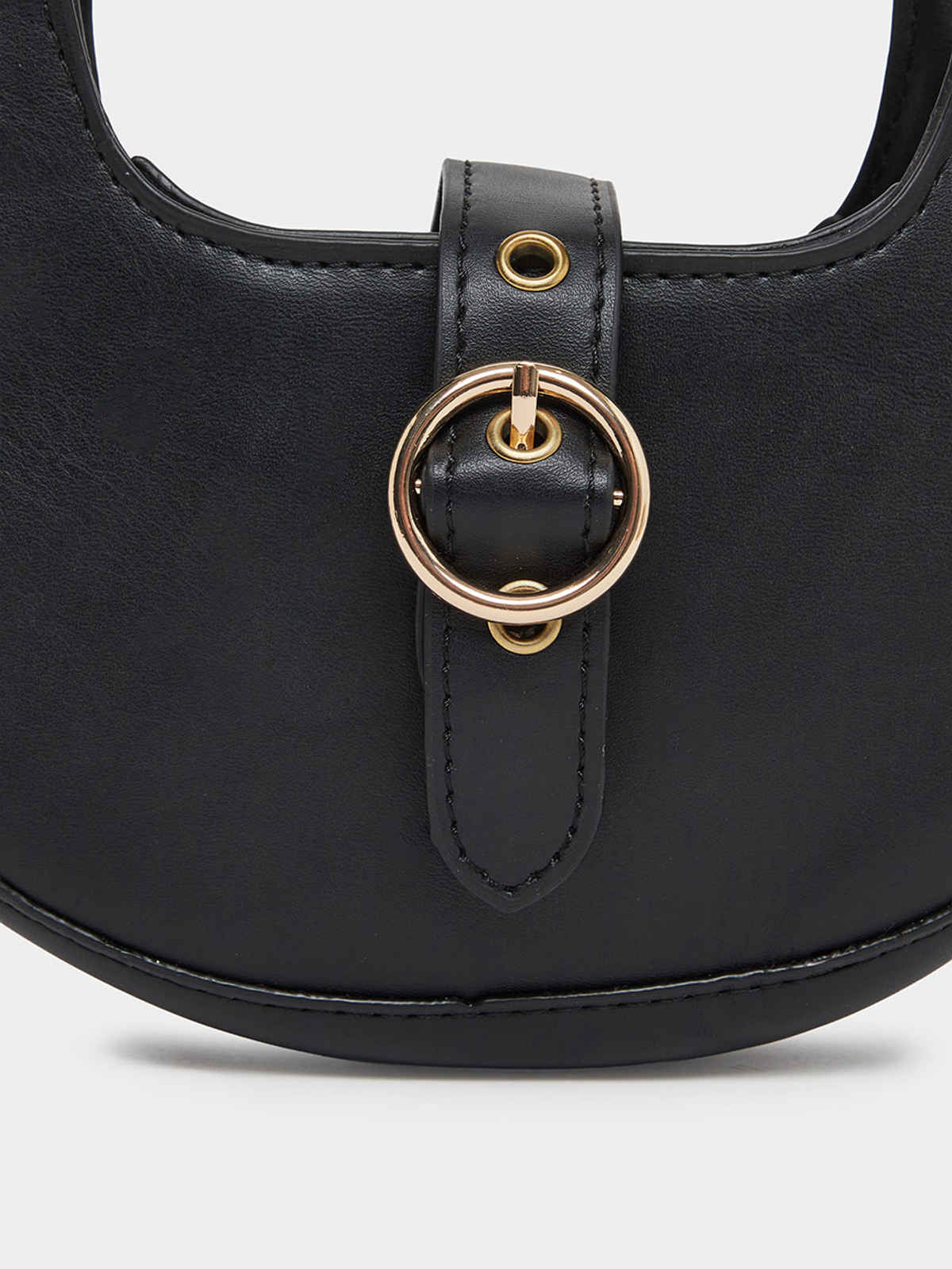 Styli Women's Buckle Detail Shoulder Bag | Black