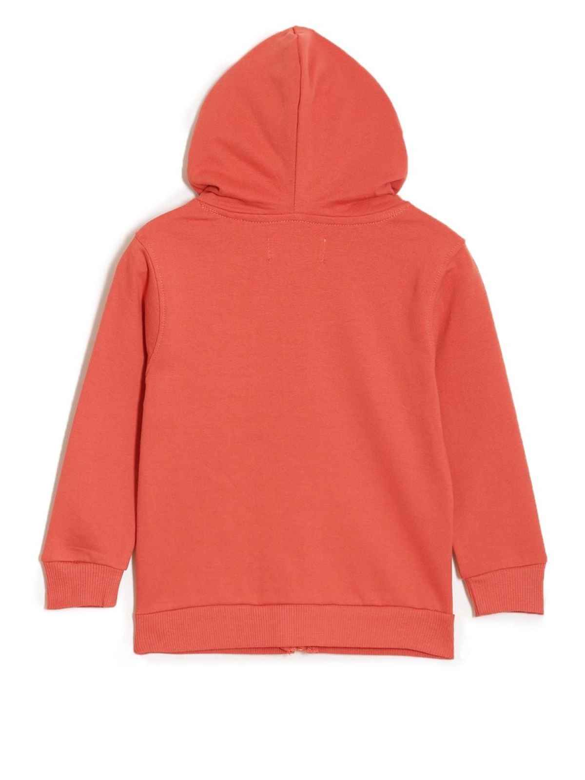 The Mom Store Boys Hear The Dino Roar Zipper Hoodie | Kww-An-Hrzh | Red | 3-4 Years