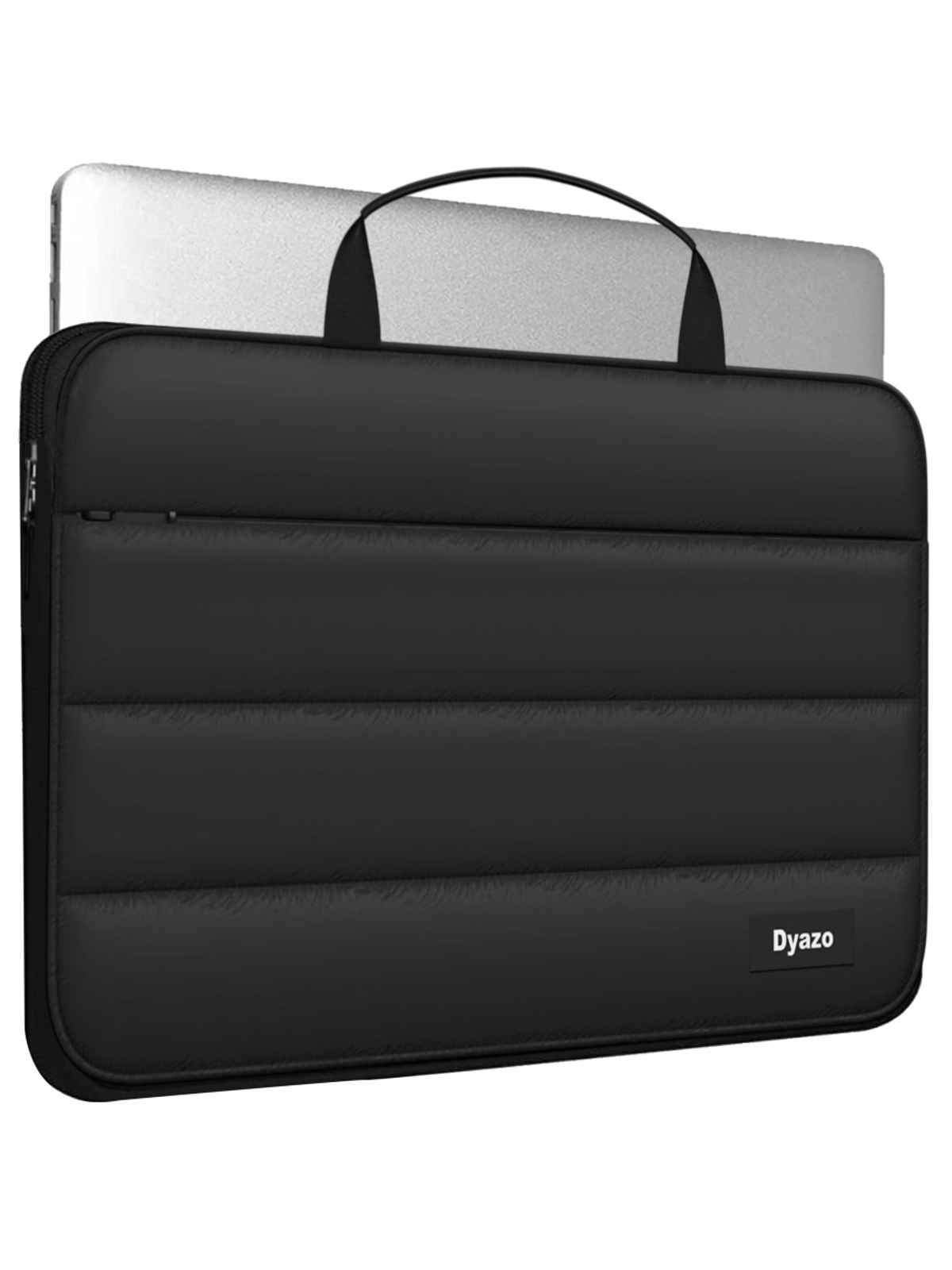Dyazo Fluffy Water Resistant Laptop Sleeve Case | 15.6 Inch | Black