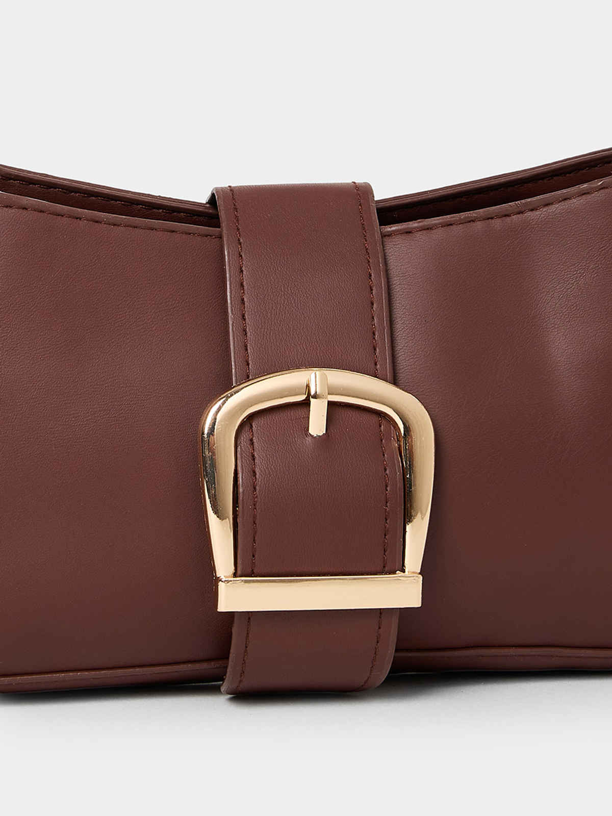 Styli Women's Twisted Knot Shoulder Bag | Brown