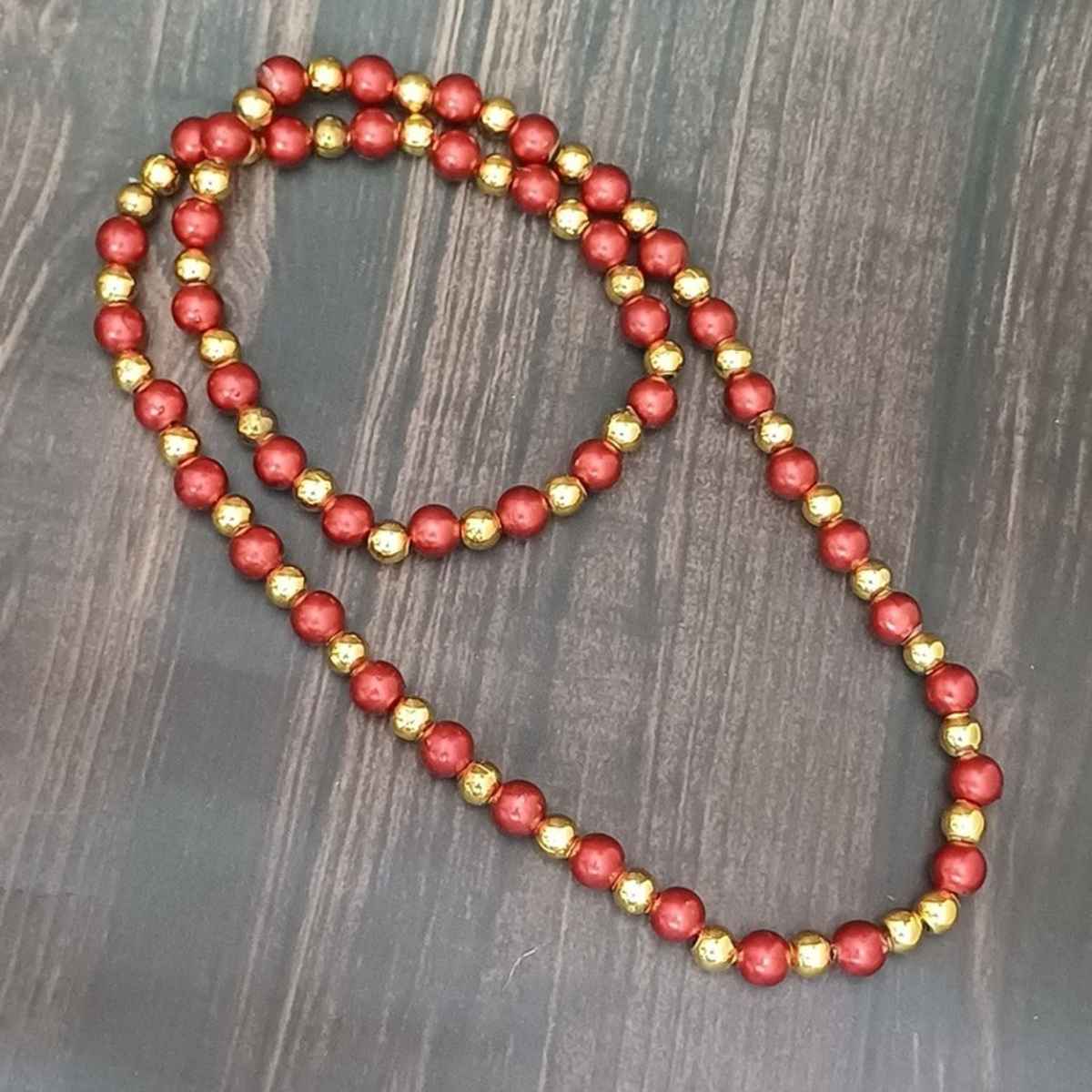 Kids Mala With Moti Work - 28 Cm