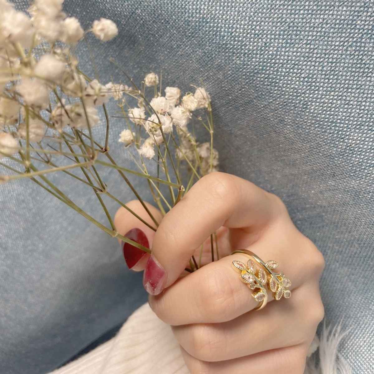 Beautynx Golden Leaf Shine Ring | Gold | BNX-RNG-0031