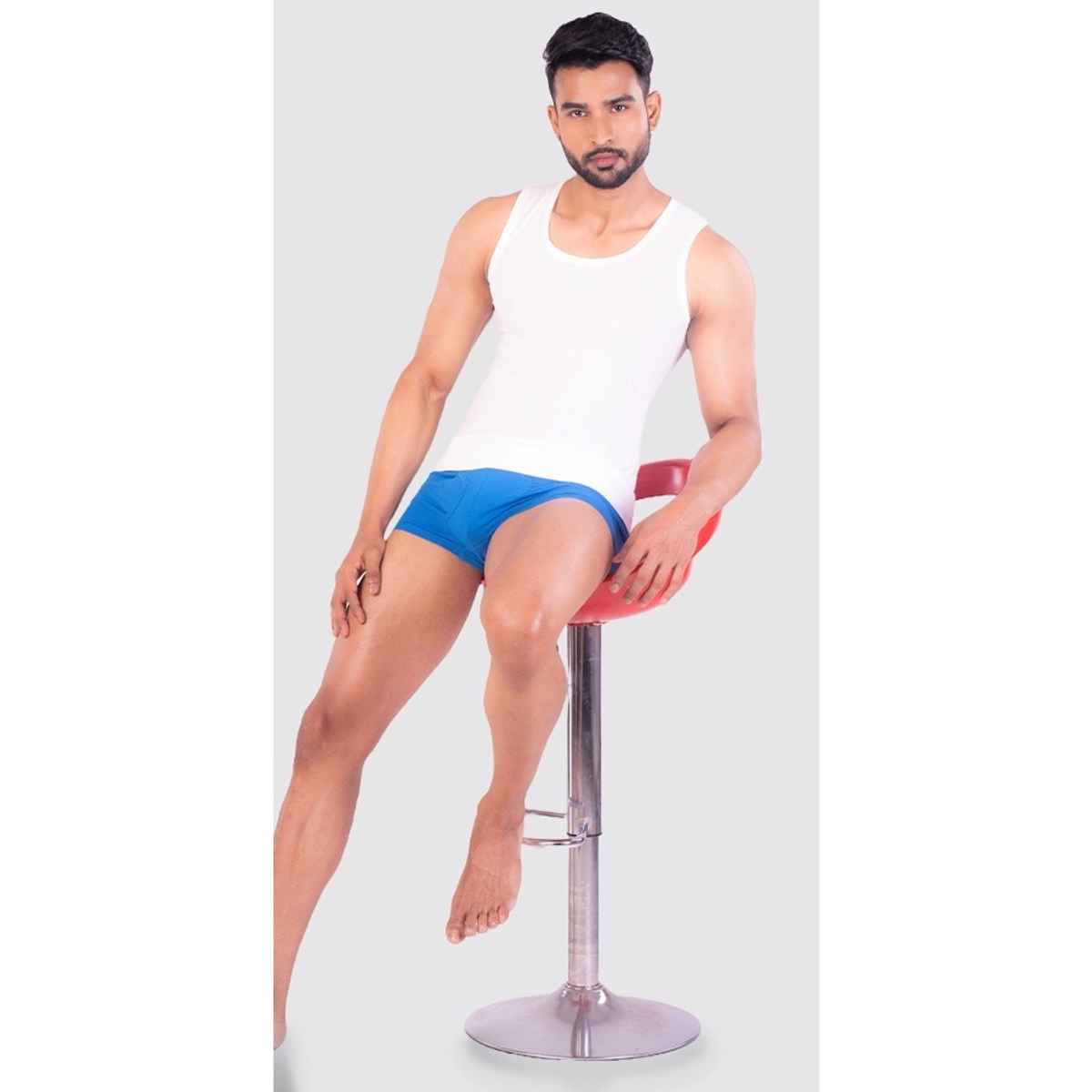 Rupa Colors Men's King's Collection Royal Vest Style 213 White - 95 cm Pack of 2