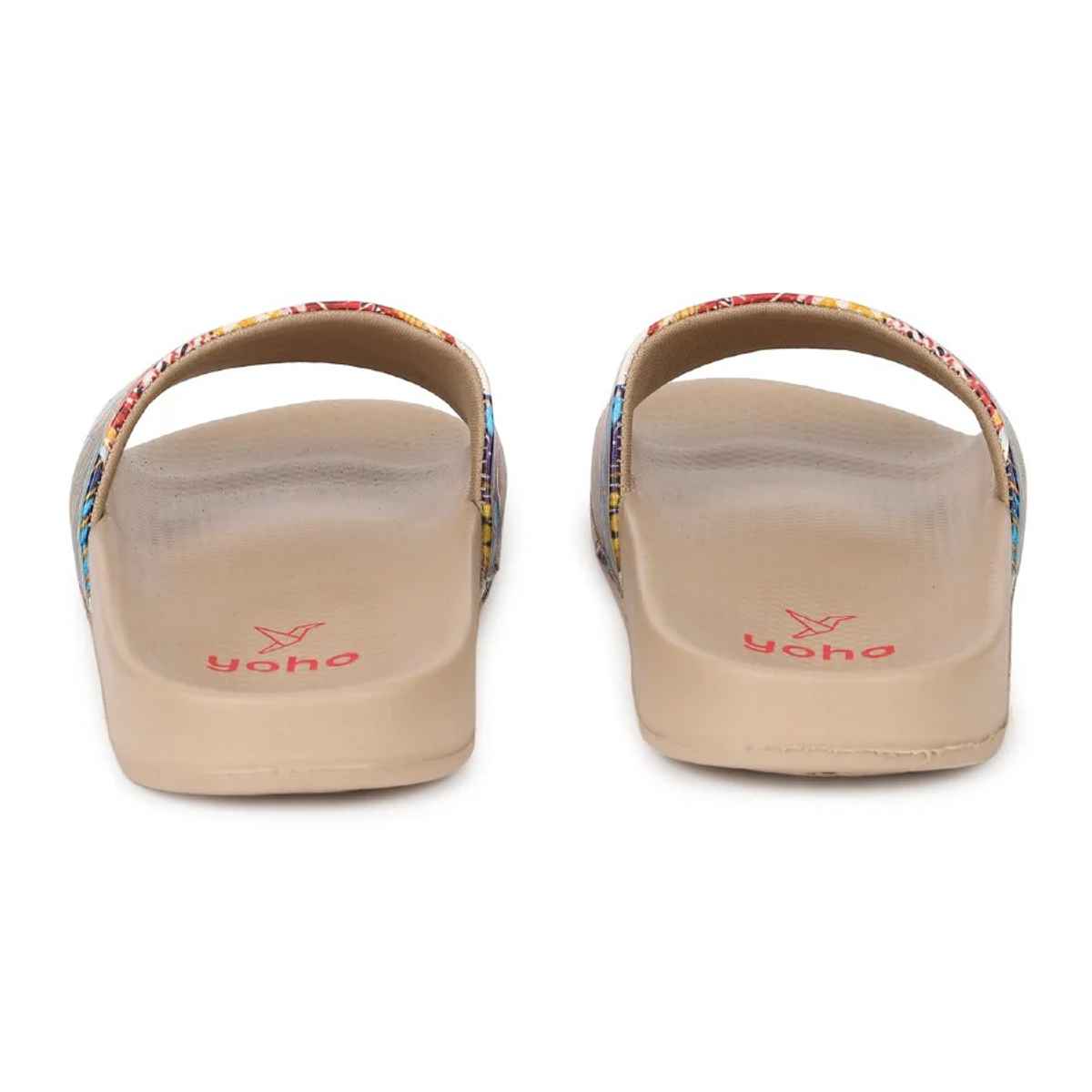 Yoho Women Sliders Tropica | Cream | UK 6