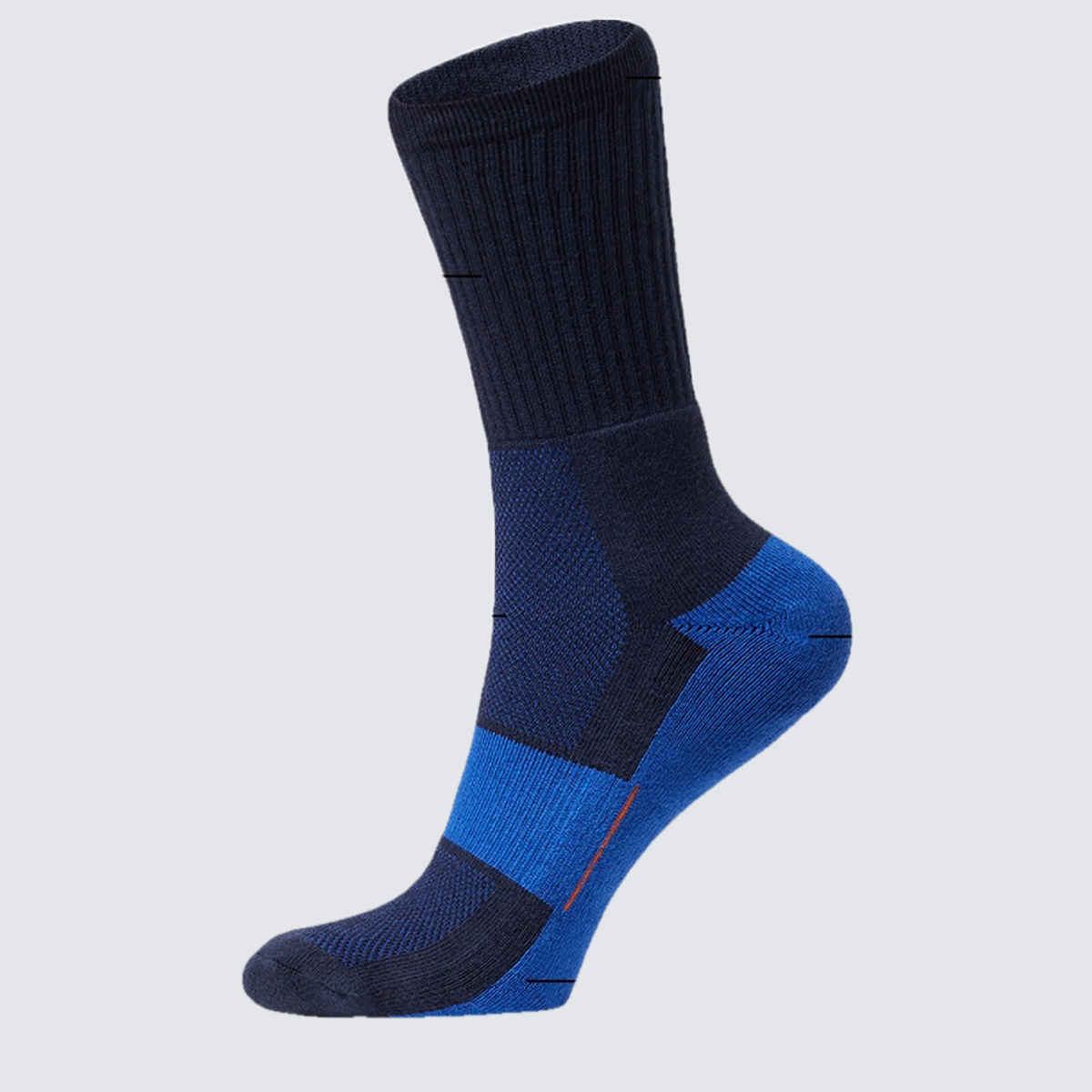 Wildcraft Unisex Patterned Organic Cotton Crew Length Socks | Blue - Free Size