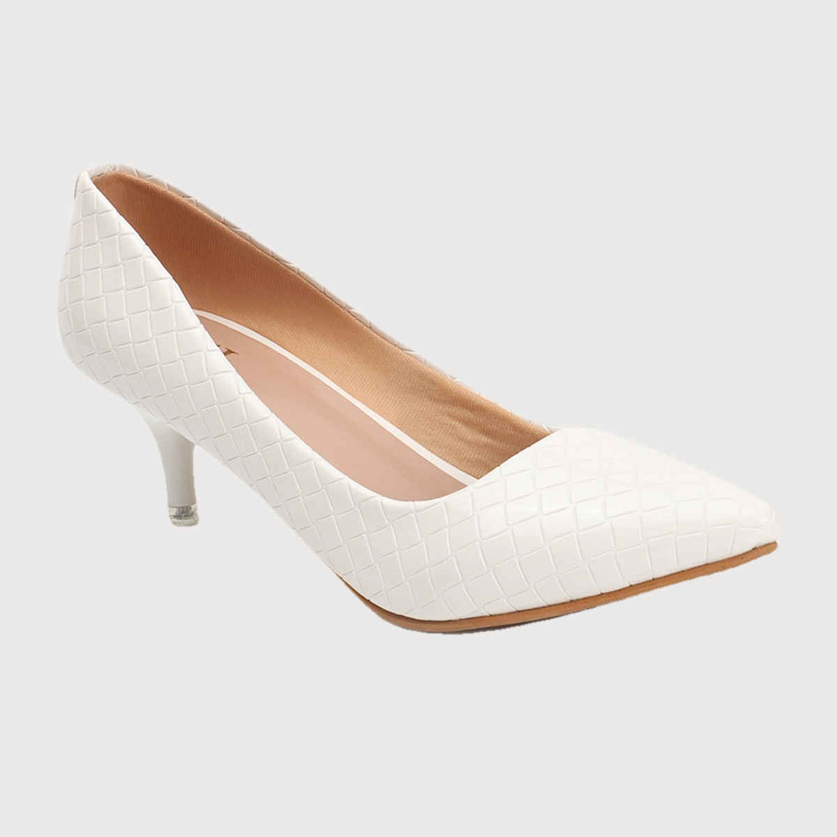 Carlton London Women White Heels Sandal - UK5