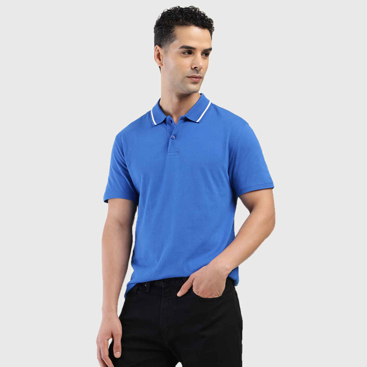 Levi's Men's 100% BCI Cotton Polo T-shirt | Cobalt Blue - L