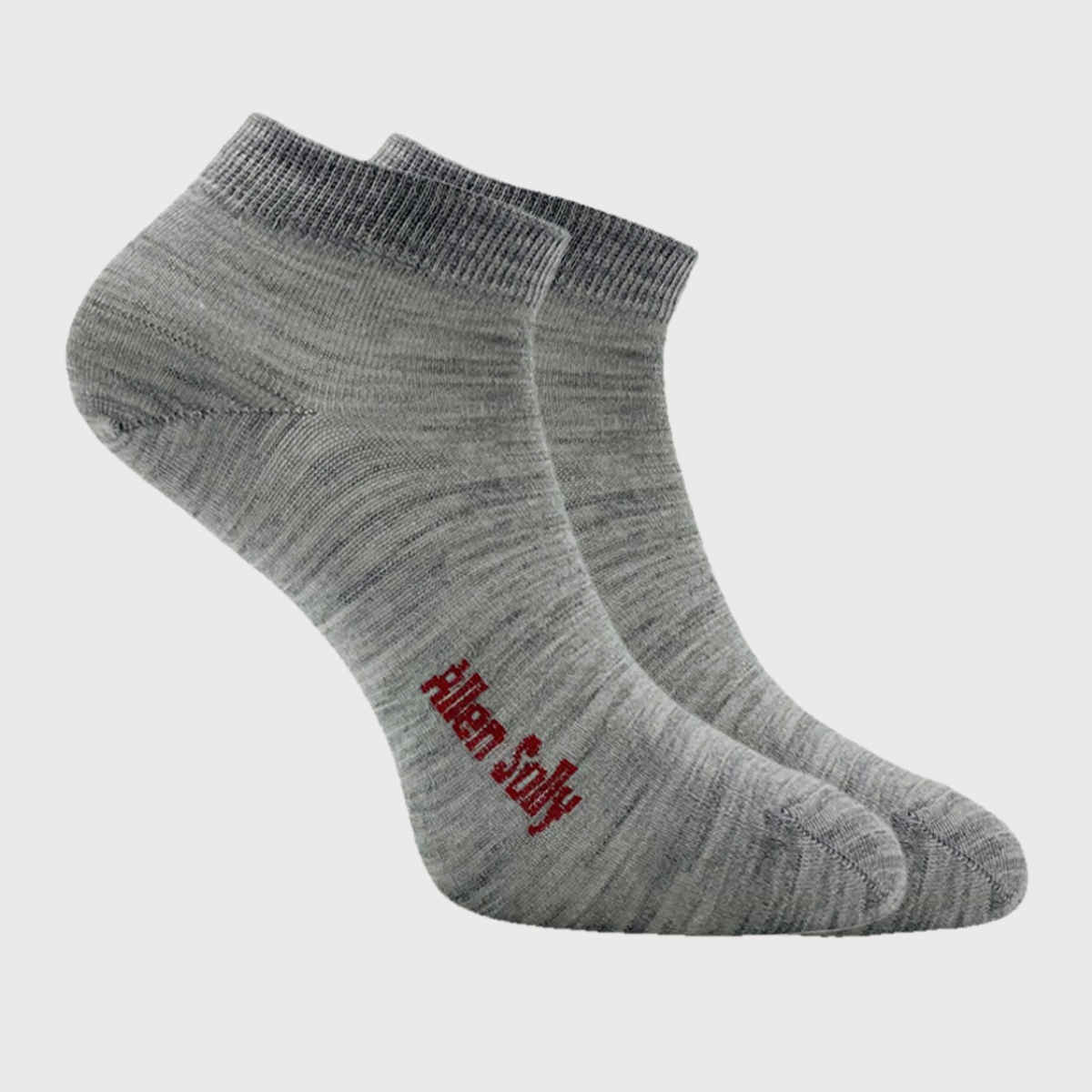Allen Solly Women's Woolen Ankle Length Plain Socks - Light Grey Melange