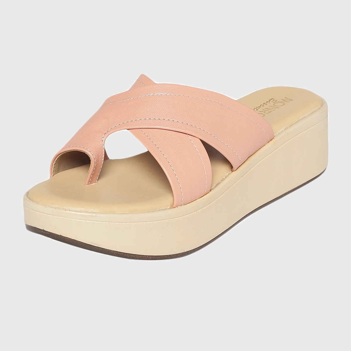 Monrow Women's Theresa Pink Wedge Heels | UK5