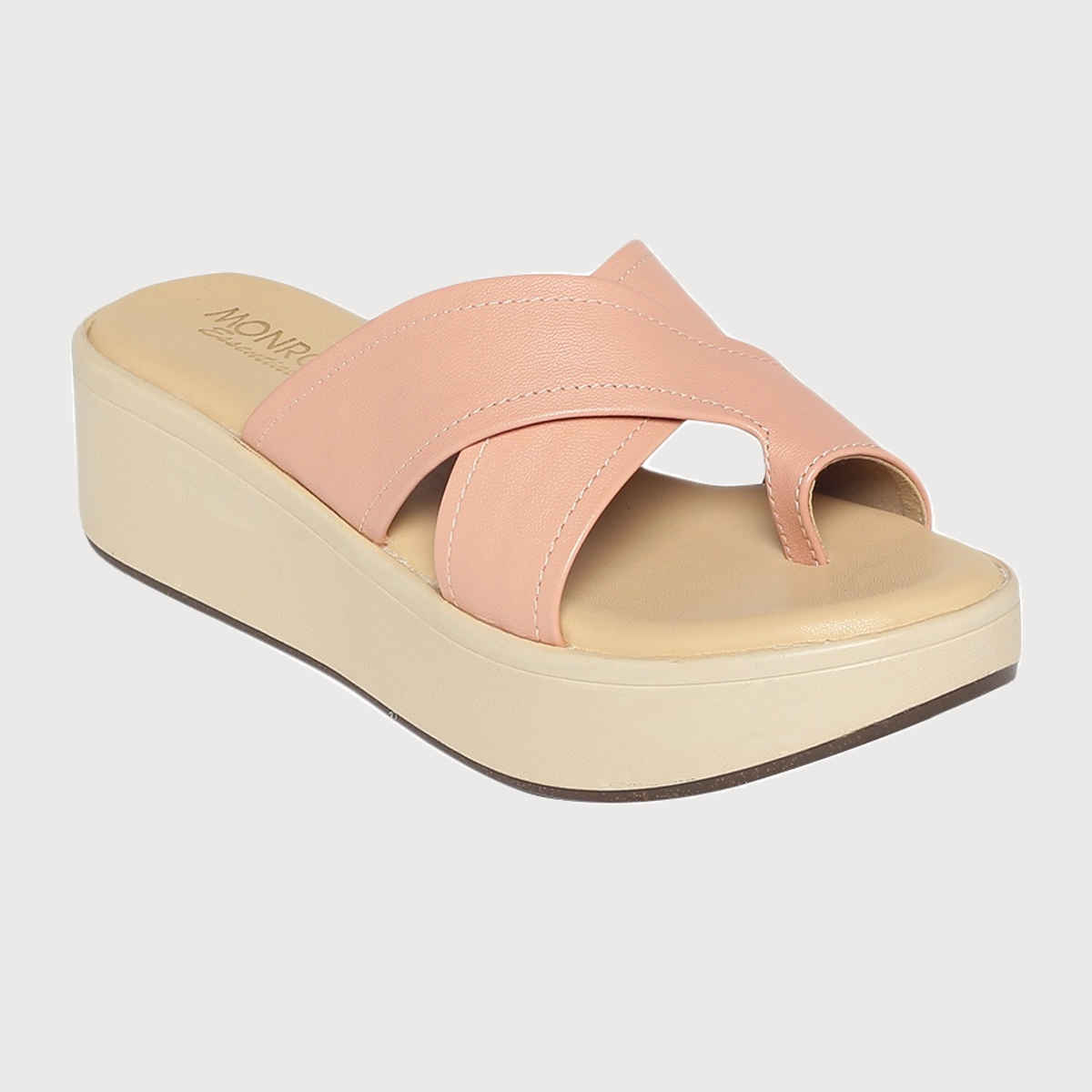 Monrow Women's Theresa Pink Wedge Heels | UK5