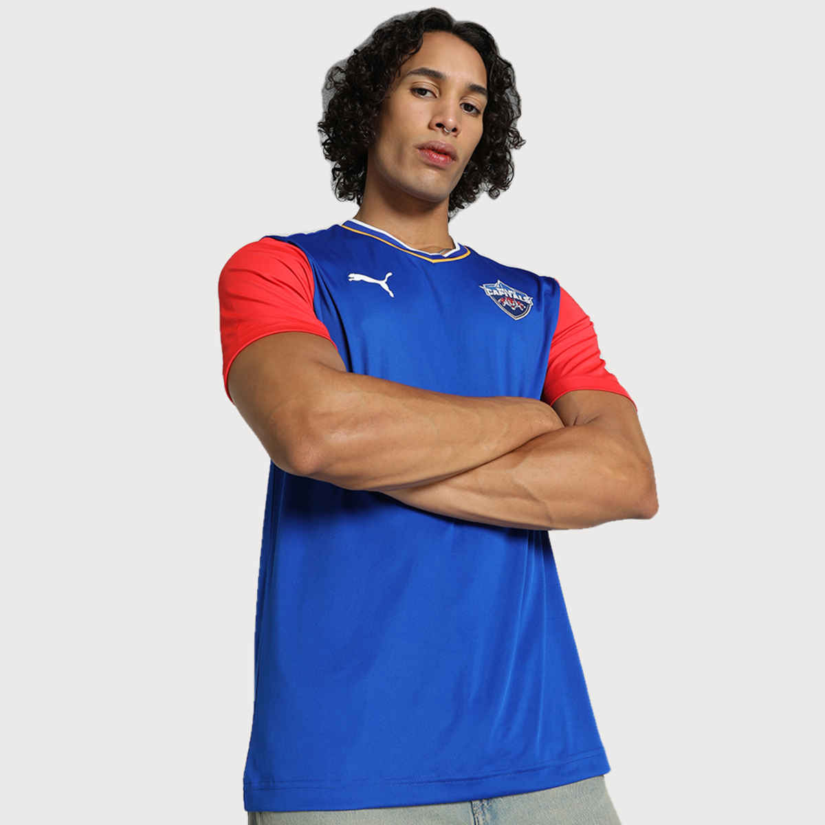 Puma Jersey DC - IPL Fan Men's 100% Polyester - Lightweight | M