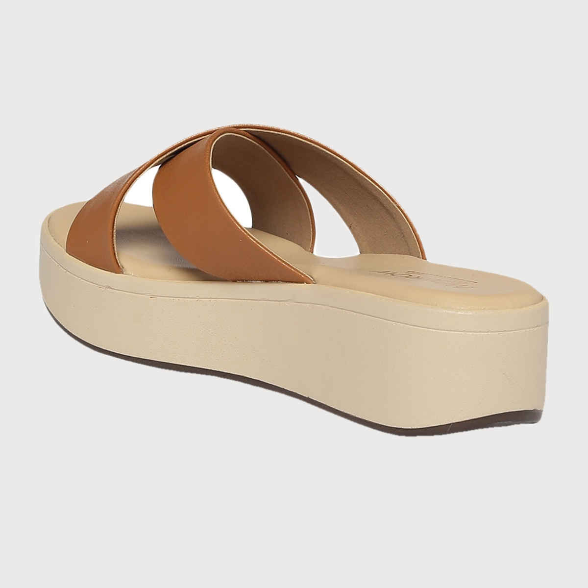 Monrow Women's Noel Brown Wedge Heels | UK3