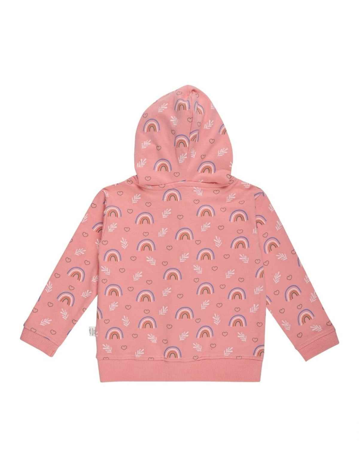 The Mom Store Girls Rainbow Land Zipper Jacket | Zpjk-Rwln | Multicolour | 4-5 Years