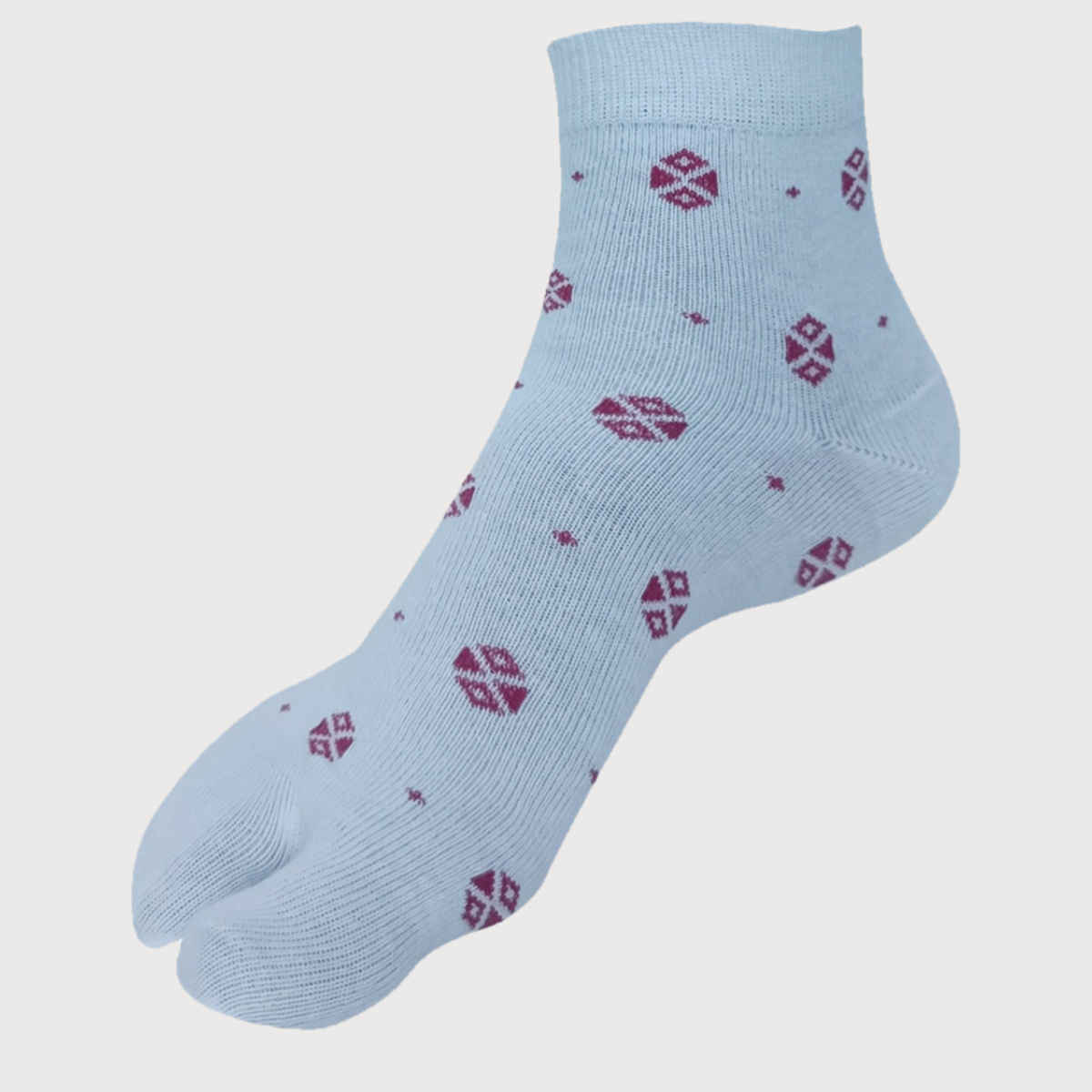 Allen Solly Women's Cotton Quarter Crew Motif Pattern Socks - White, Ivory, Lemon Yellow