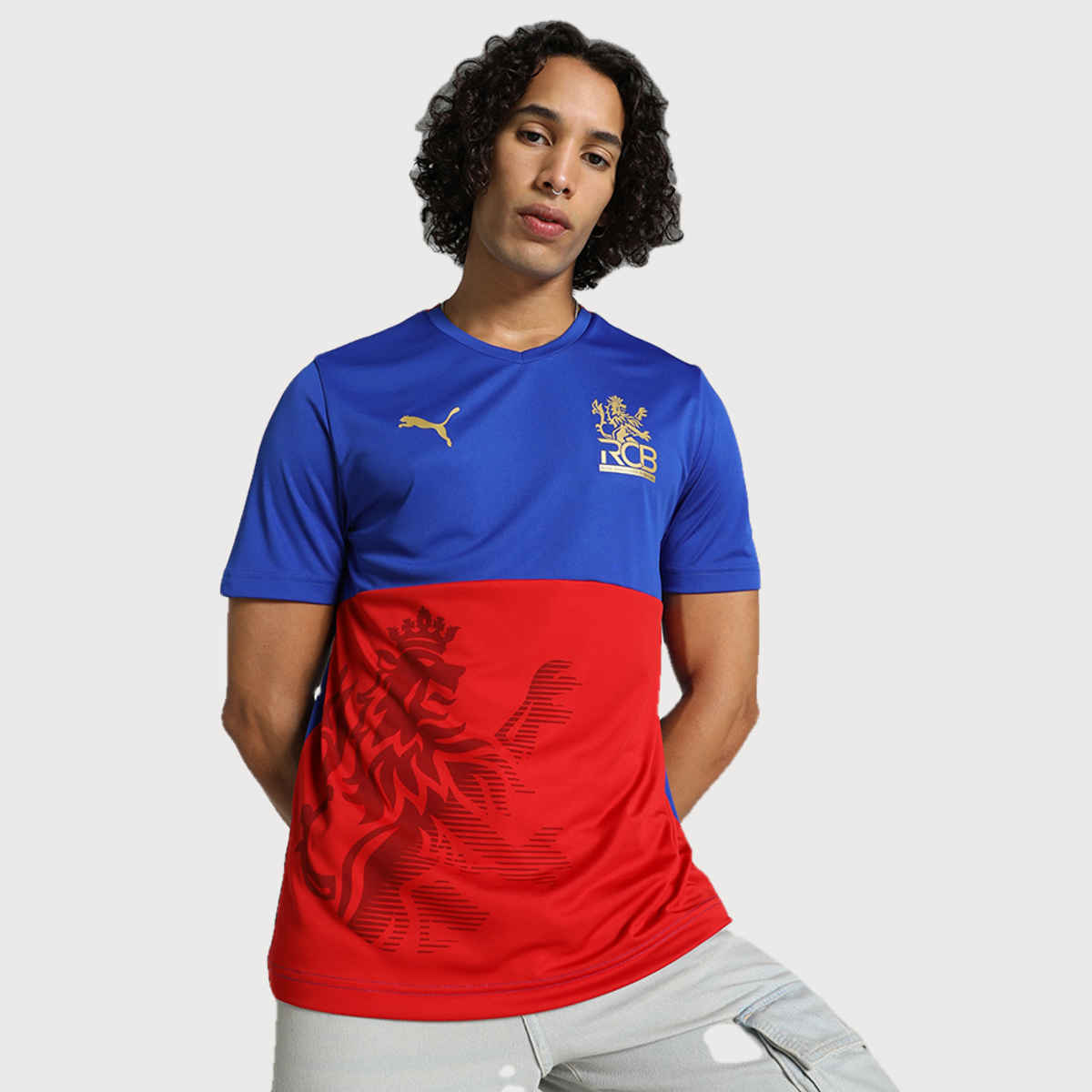 Puma Jersey RCB - IPL Fan Men's 100% Polyester - DryCell | L