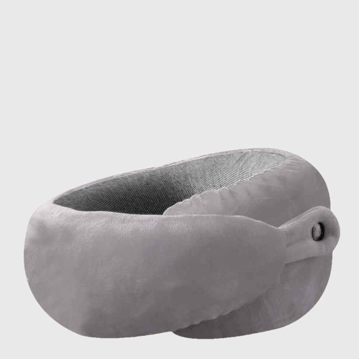 Billebon Unisex Memory Foam Neck Pillow | Grey - Free Size
