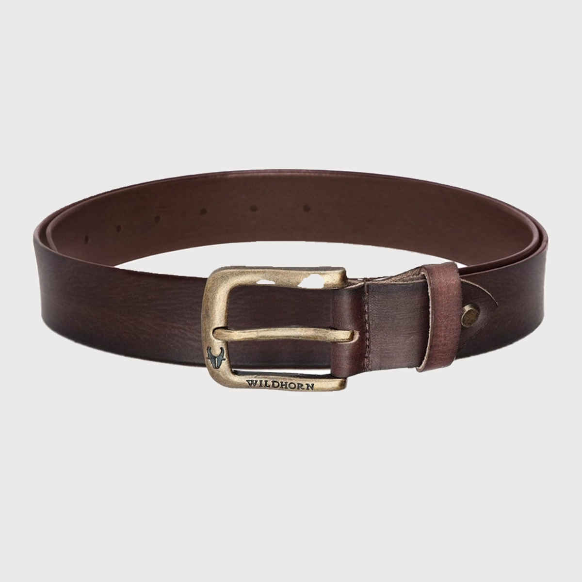 Wildhorn Men's Solid Genuine Leather Wallet and Belt Combo | Blue - Free Size