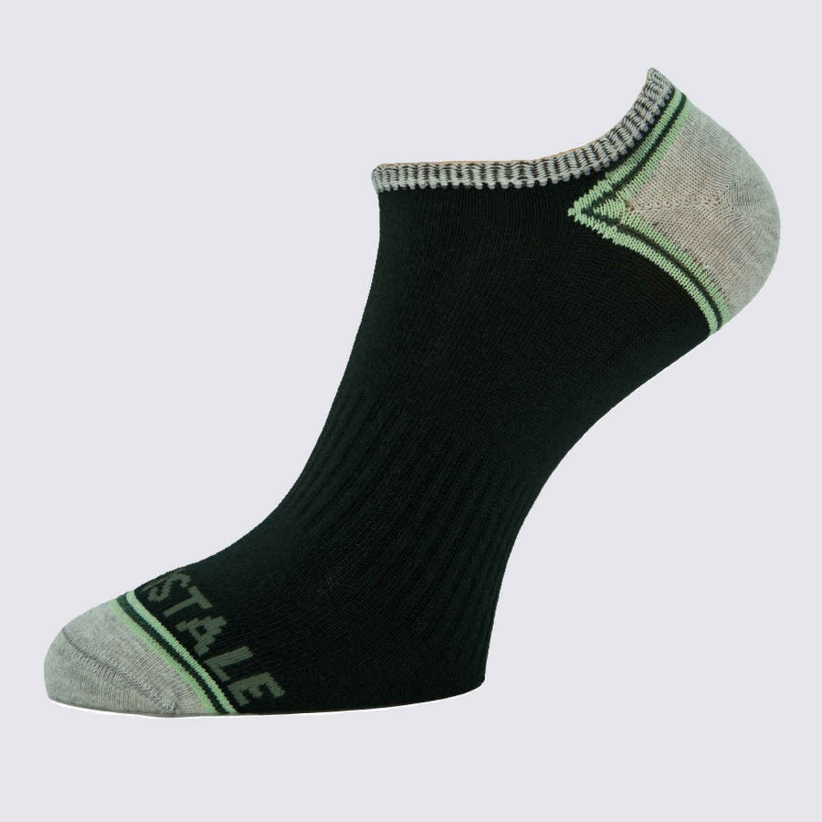 Aeropostale Men's Flat Knit No Show Socks | Idea-1751Tbp | Truenavy, Black and Pine Groove