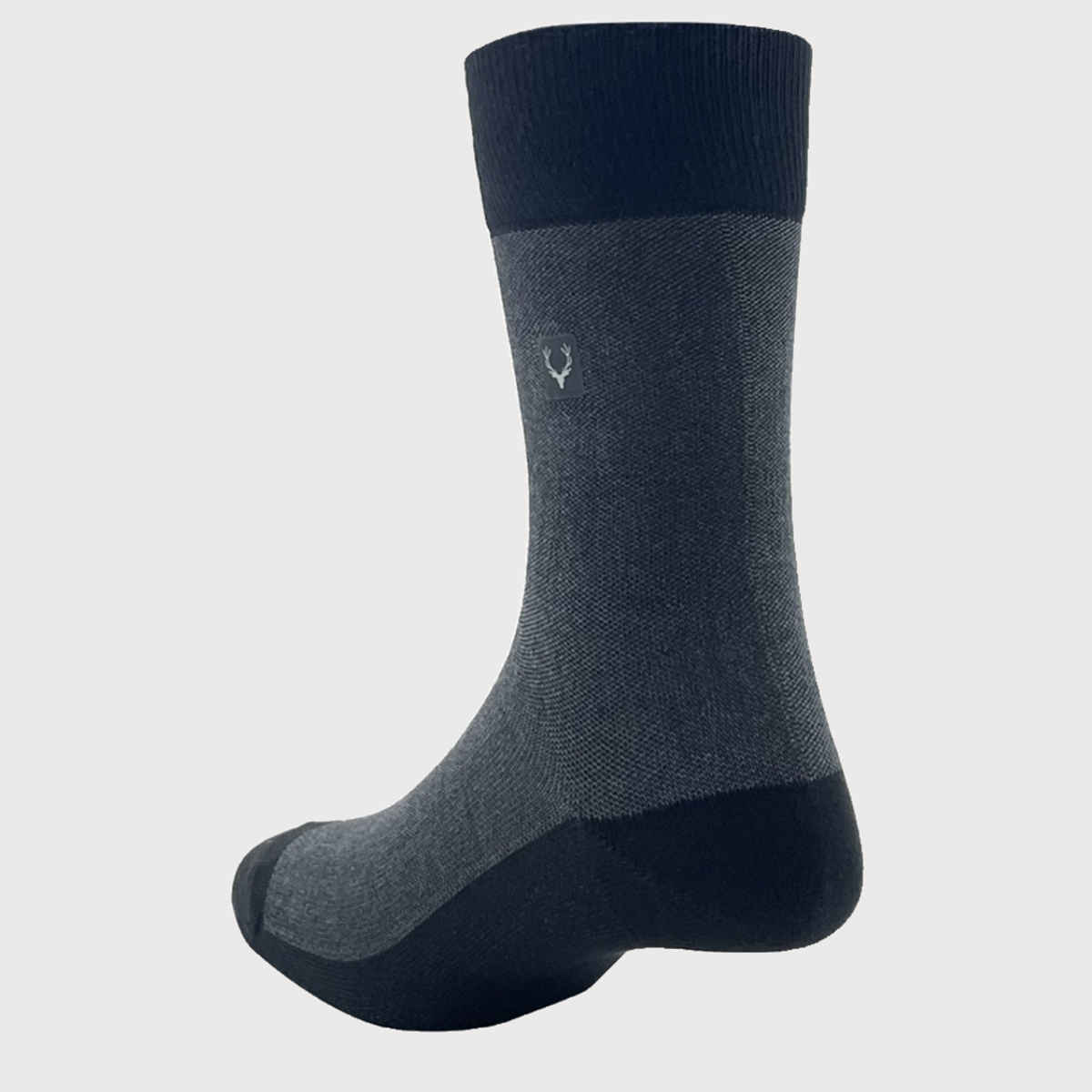 Allen Solly Men's Full Length Pique Pattern Socks - Black