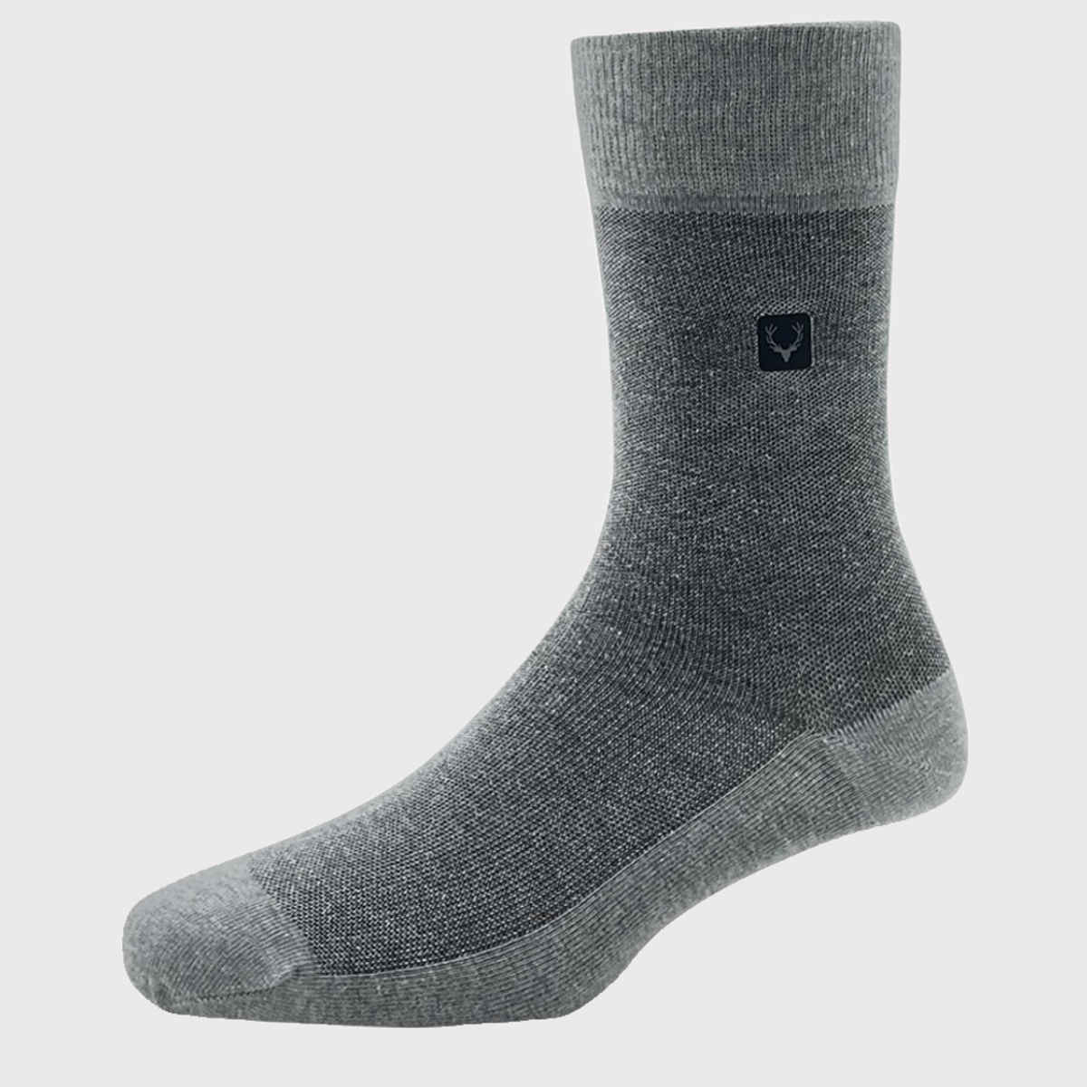 Allen Solly Men's Cotton Full Length Pique Pattern Socks - Black, Navy, Light Grey Melange