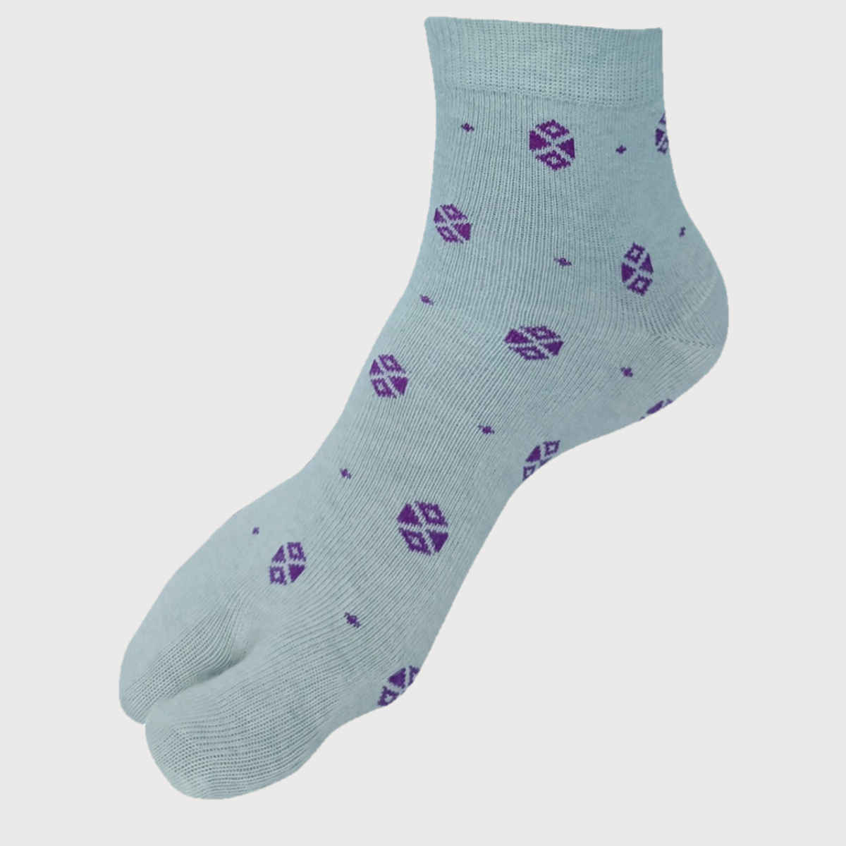 Allen Solly Women's Cotton Quarter Crew Motif Pattern Socks - White, Ivory, Lemon Yellow