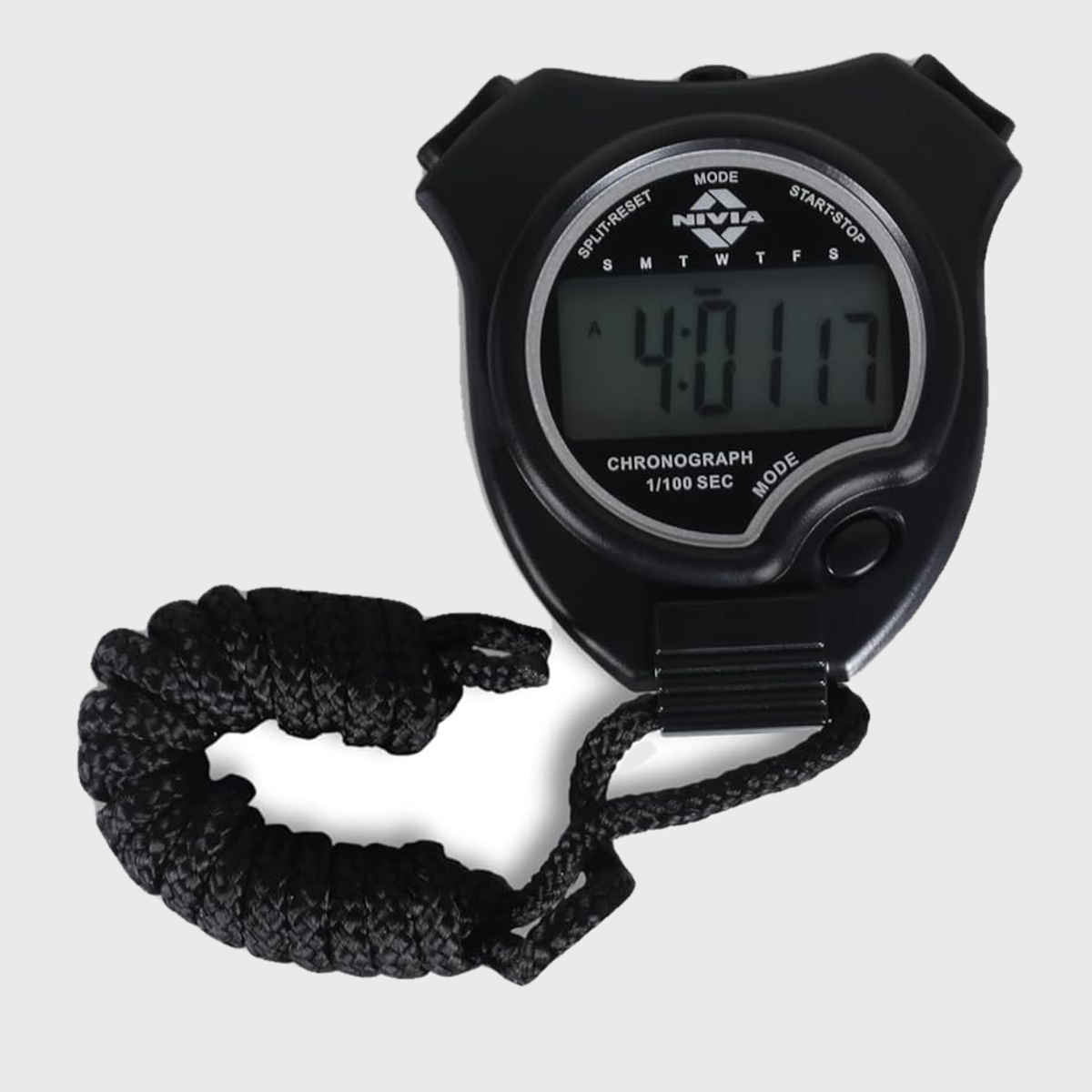 Nivia Unisex Plastic Digital Stopwatch | Black