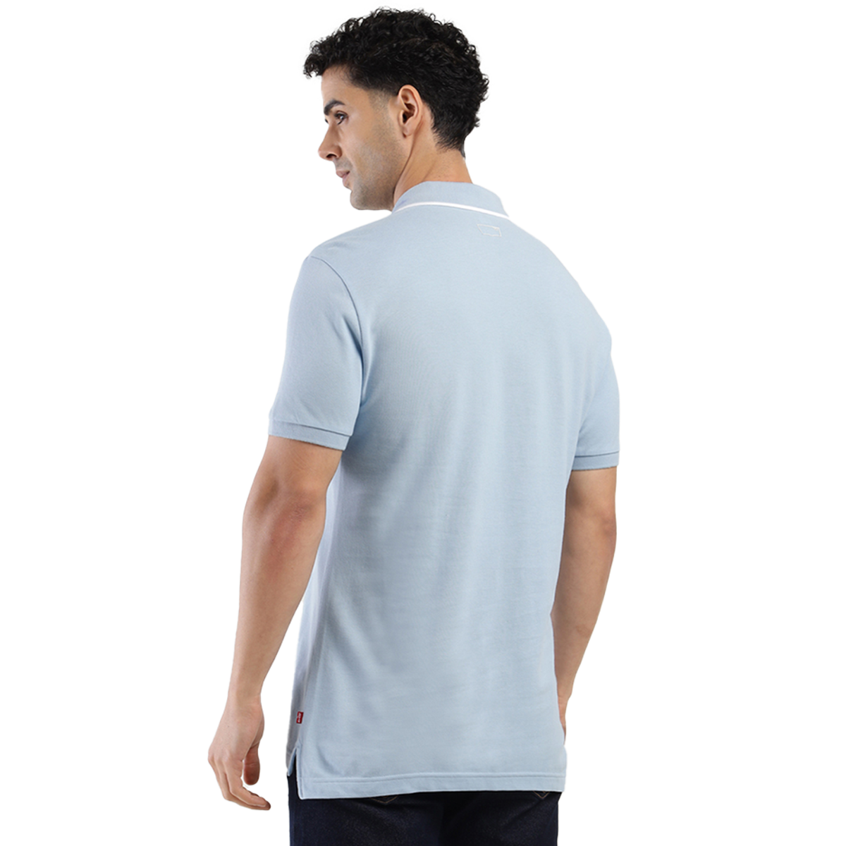 Levi's Men's 100% BCI Cotton Polo T-shirt | Sky Blue - S