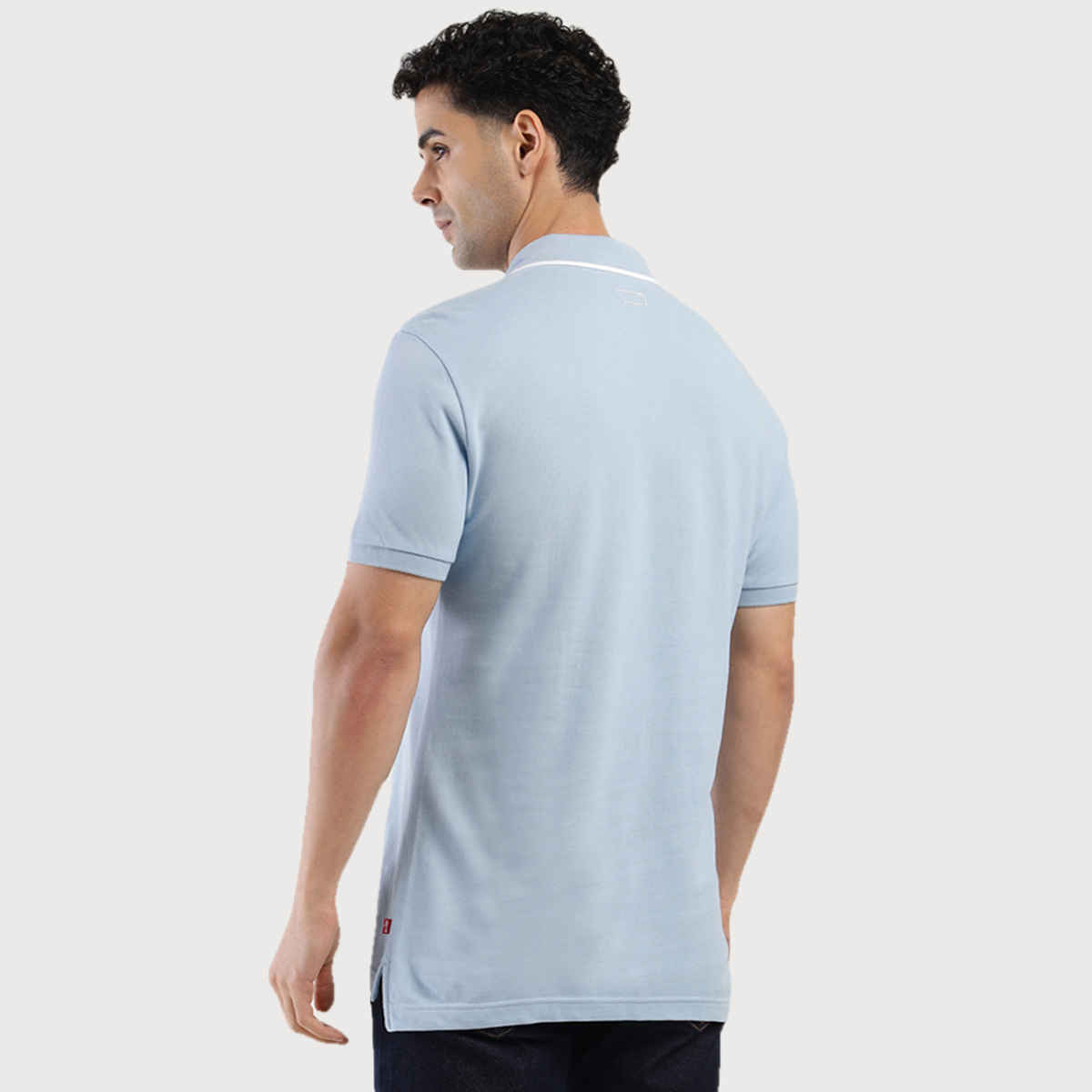 Levi's Men's 100% BCI Cotton Polo T-shirt | Sky Blue - M