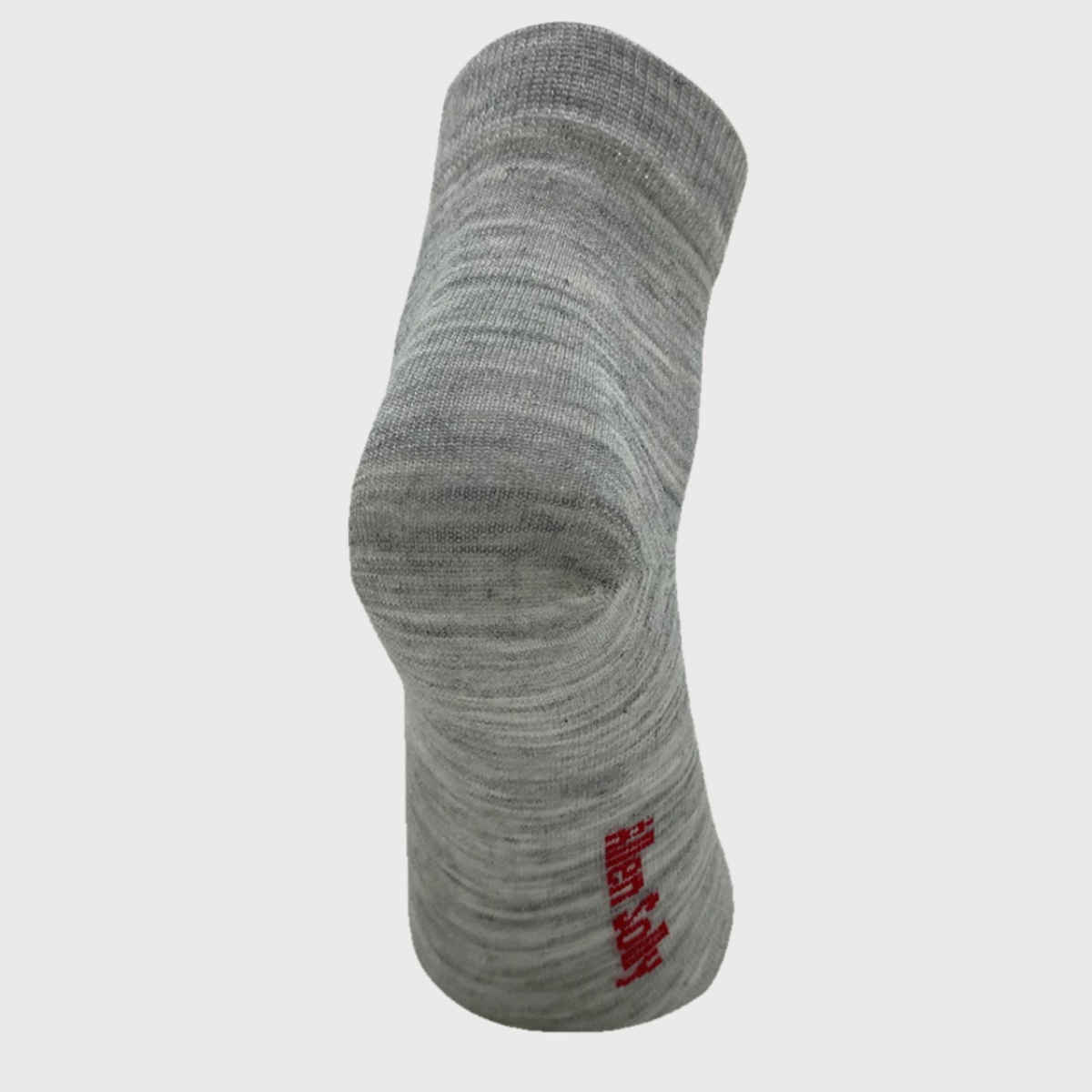 Allen Solly Women's Woolen Quarter Length Plain Thumb Socks - Light Grey Melange, Black